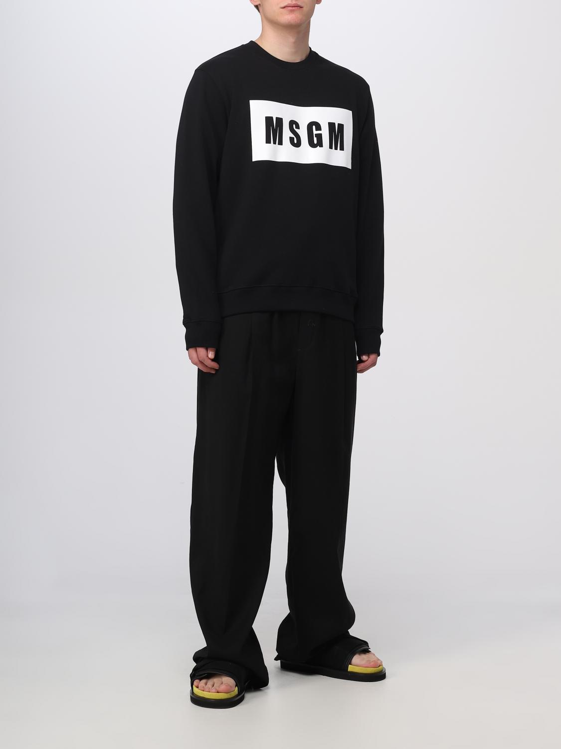 MSGM MAGLIA: Felpa MSGM in cotone, Nero - Img 2