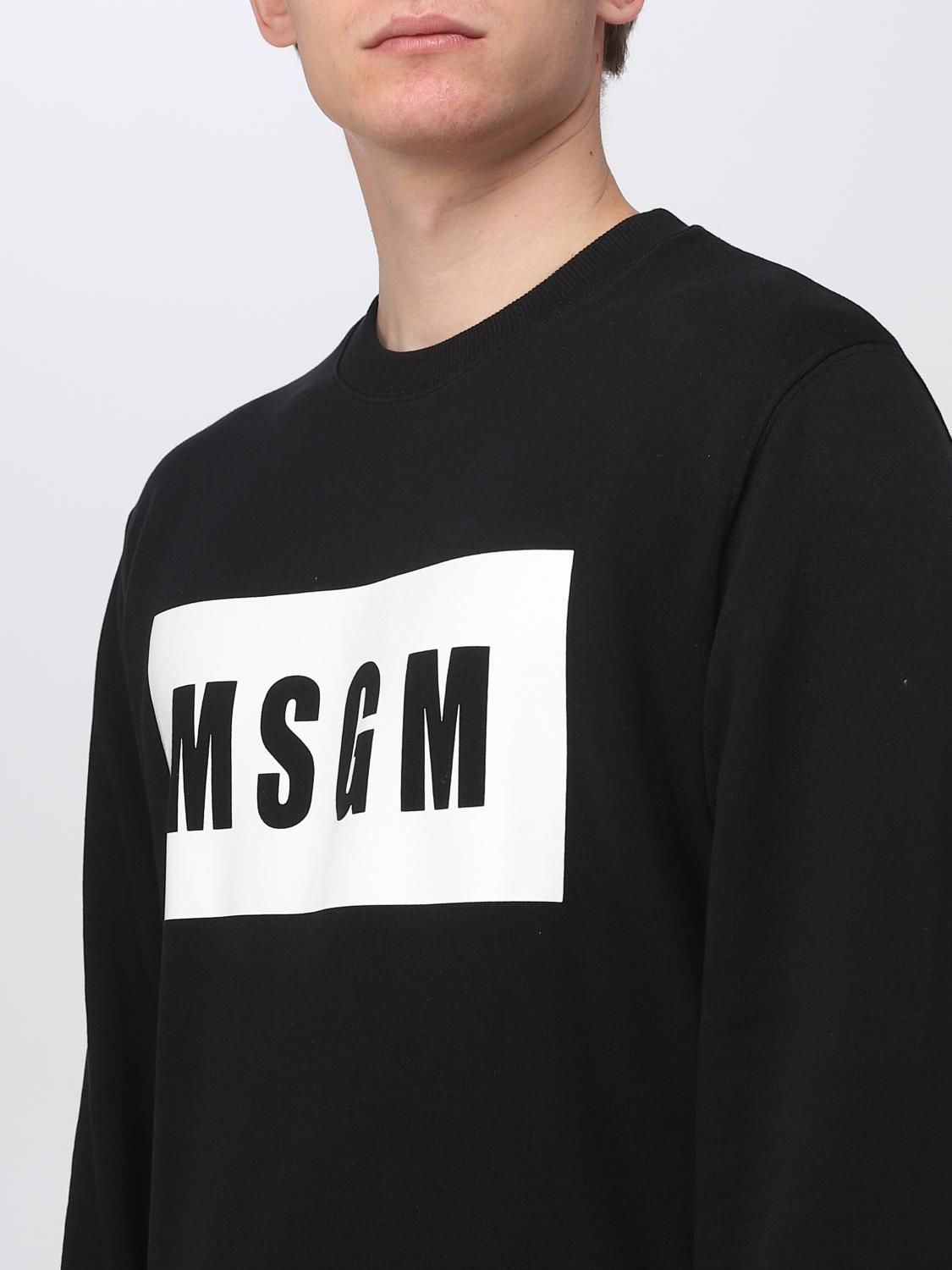 MSGM MAGLIA: Felpa MSGM in cotone, Nero - Img 4