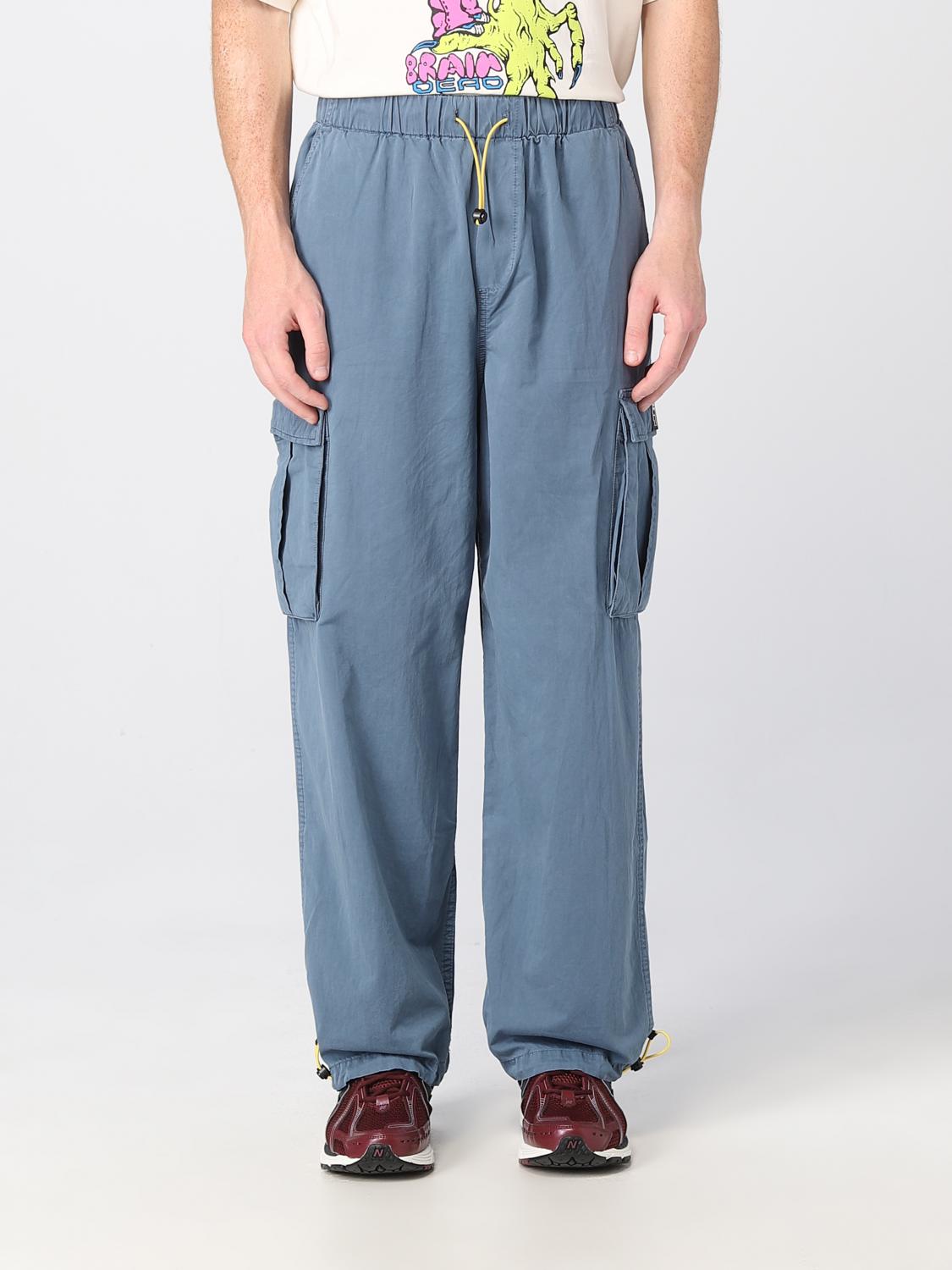 BRAIN DEAD PANTALONI: Pantaloni Brain Dead in cotone, Blue - Img 1