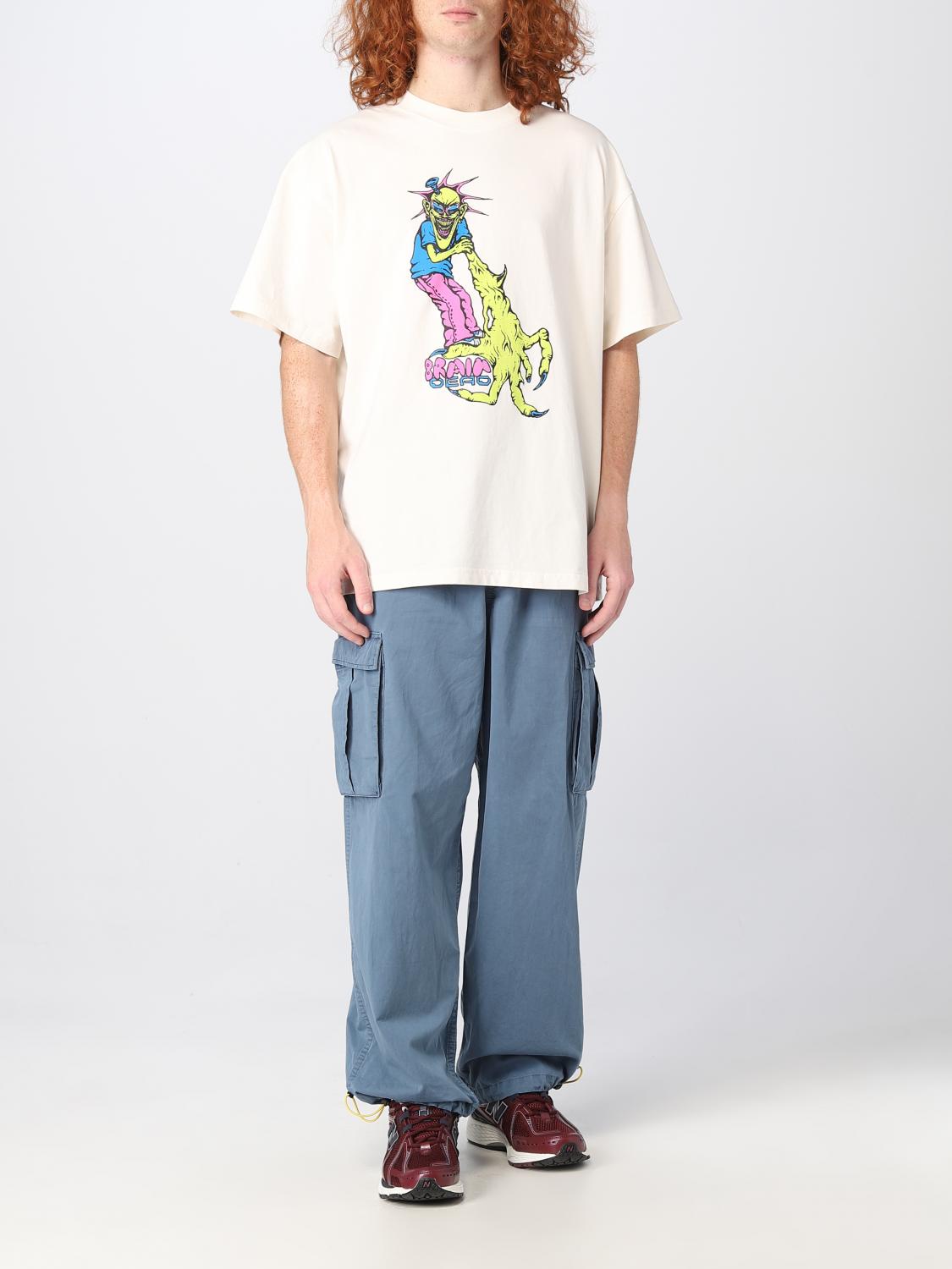 BRAIN DEAD PANTALONI: Pantaloni Brain Dead in cotone, Blue - Img 2