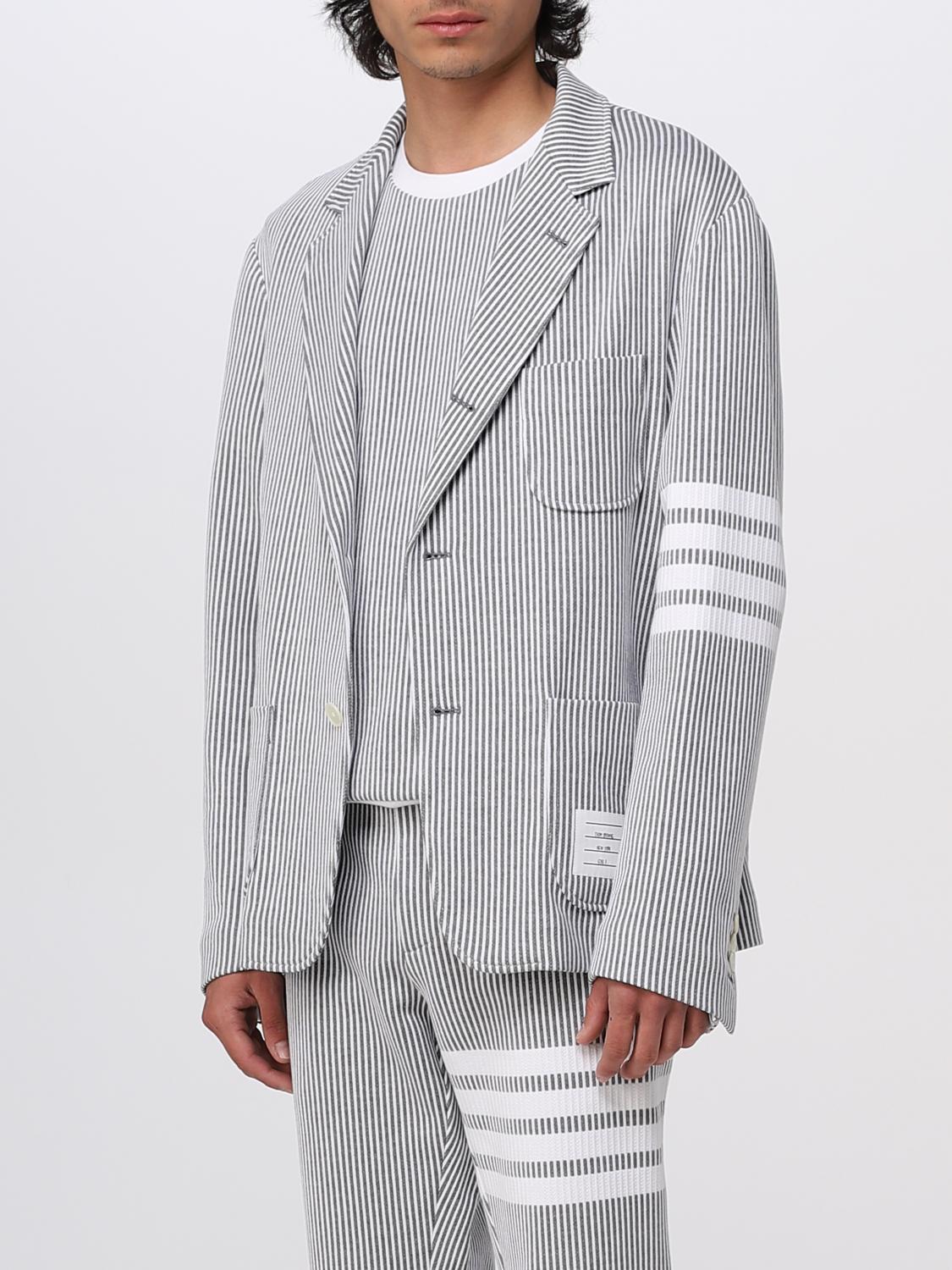THOM BROWNE JACKET: Jacket men Thom Browne, Grey - Img 4