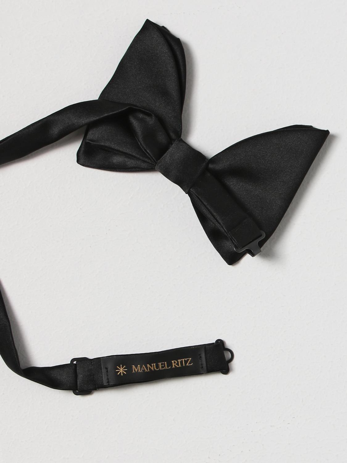 MANUEL RITZ BOW TIE: Bow tie men Manuel Ritz, Black - Img 2