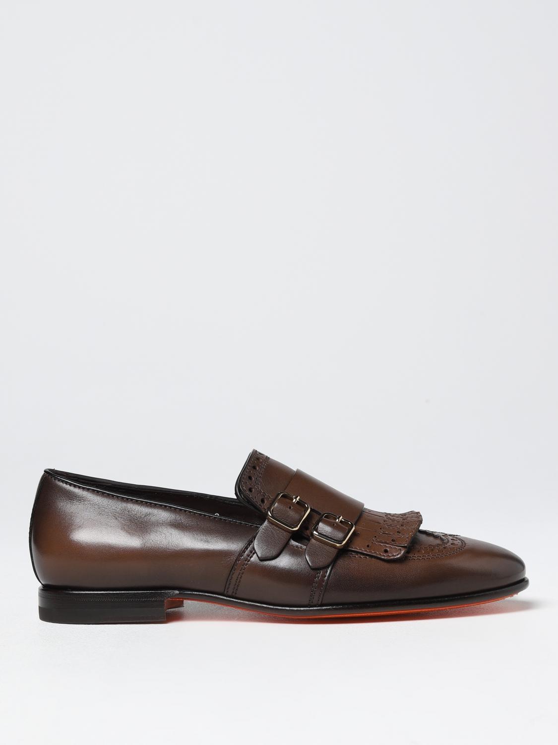 SANTONI LOAFERS: Loafers men Santoni, Dark - Img 1