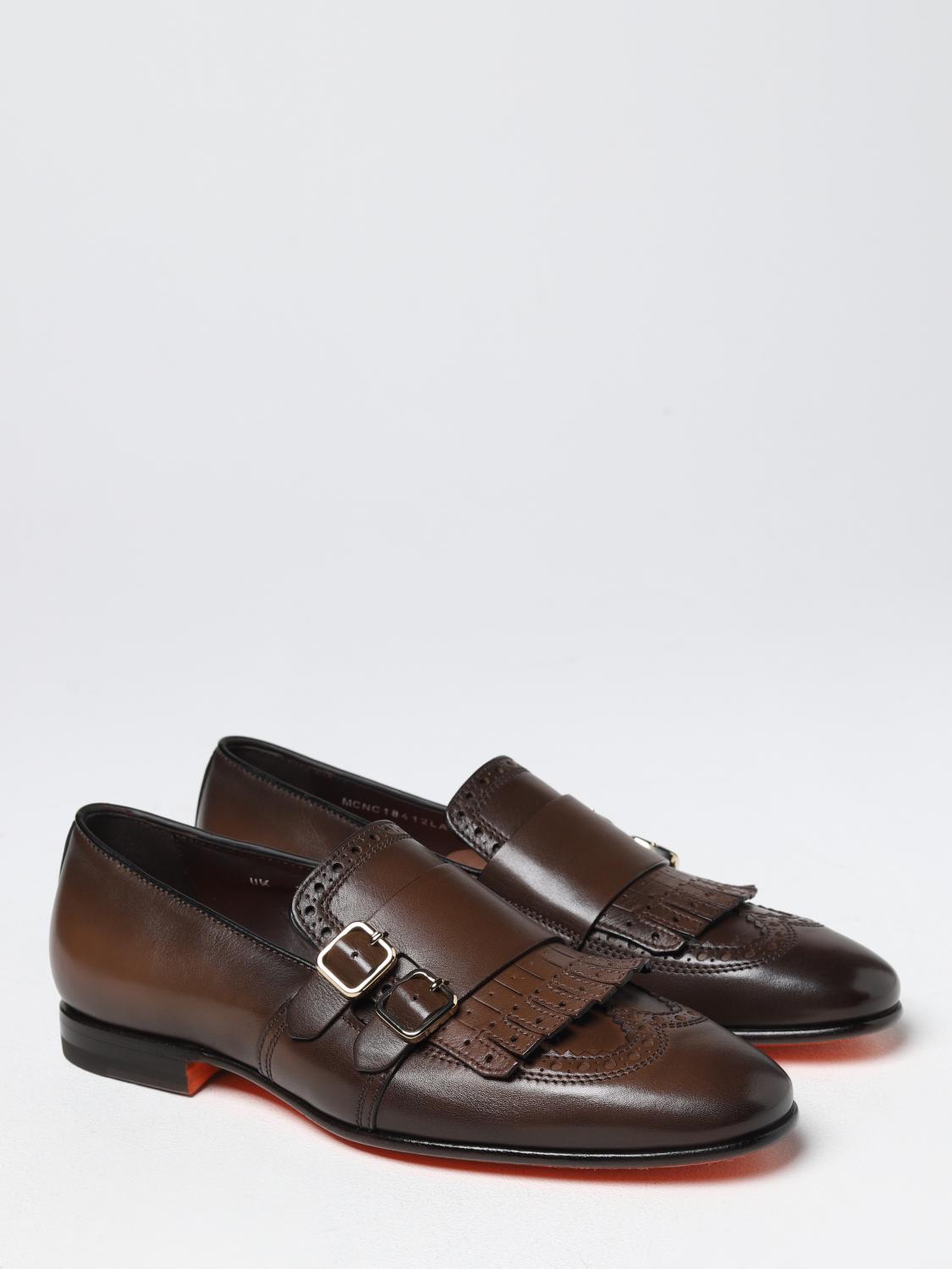 SANTONI LOAFERS: Loafers men Santoni, Dark - Img 2