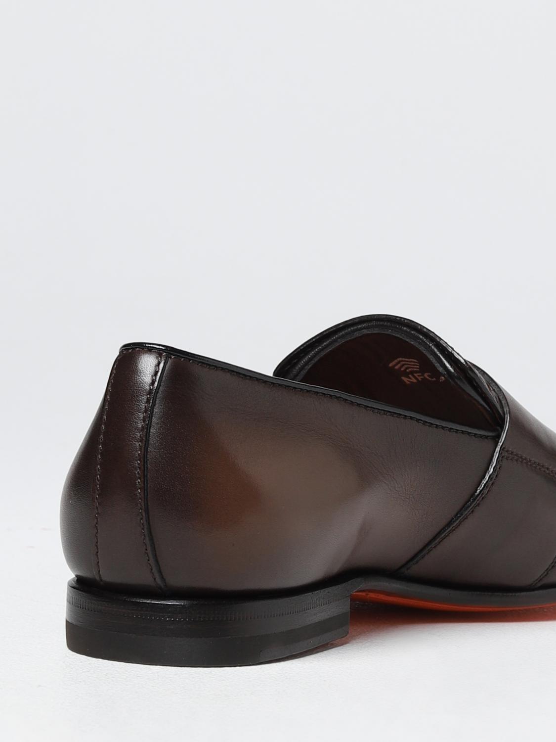 SANTONI LOAFERS: Loafers men Santoni, Dark - Img 3