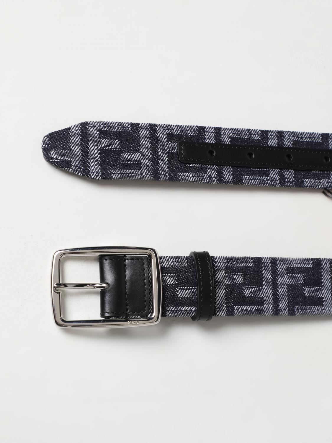 Fendi belt in jacquard denim - Denim | 7C0455F1KA | GIGLIO.COM display picture 3