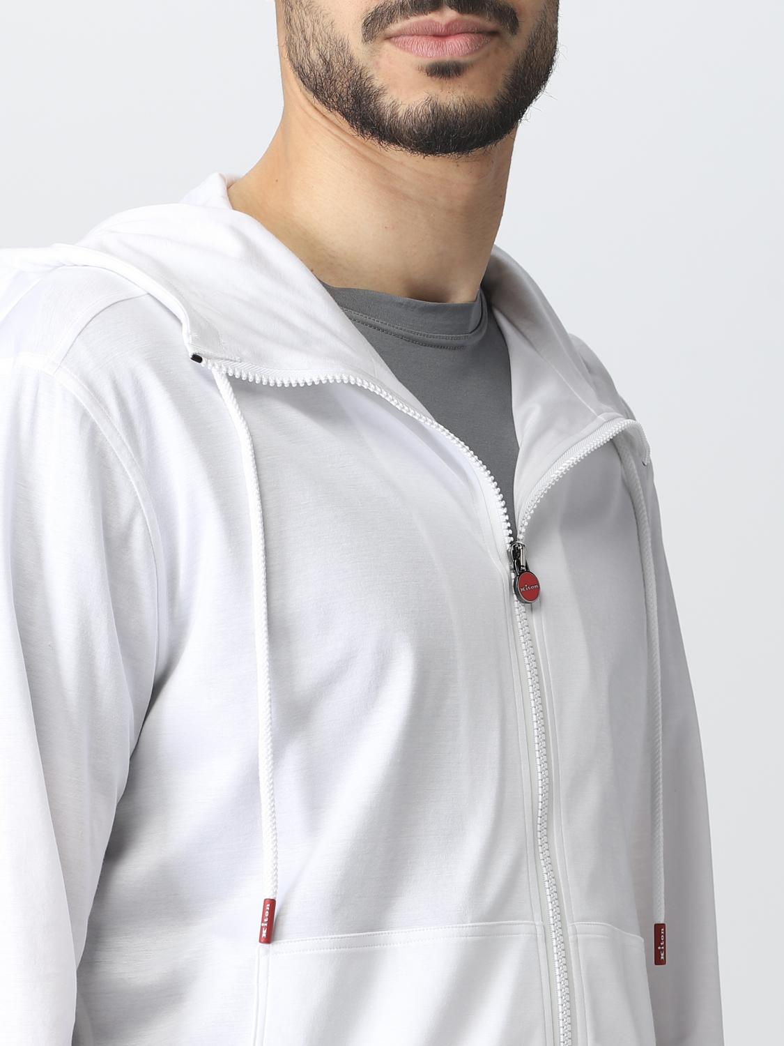 KITON SUDADERA: Sudadera hombre Kiton, Blanco - Img 4