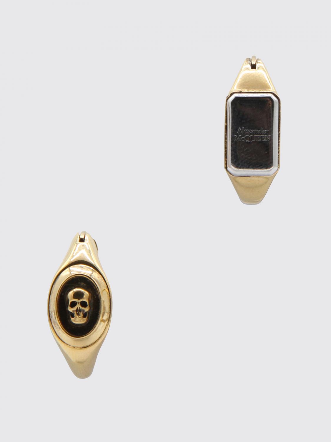 MCQUEEN GIOIELLO: Orecchini McQueen in metallo, Oro - Img 1