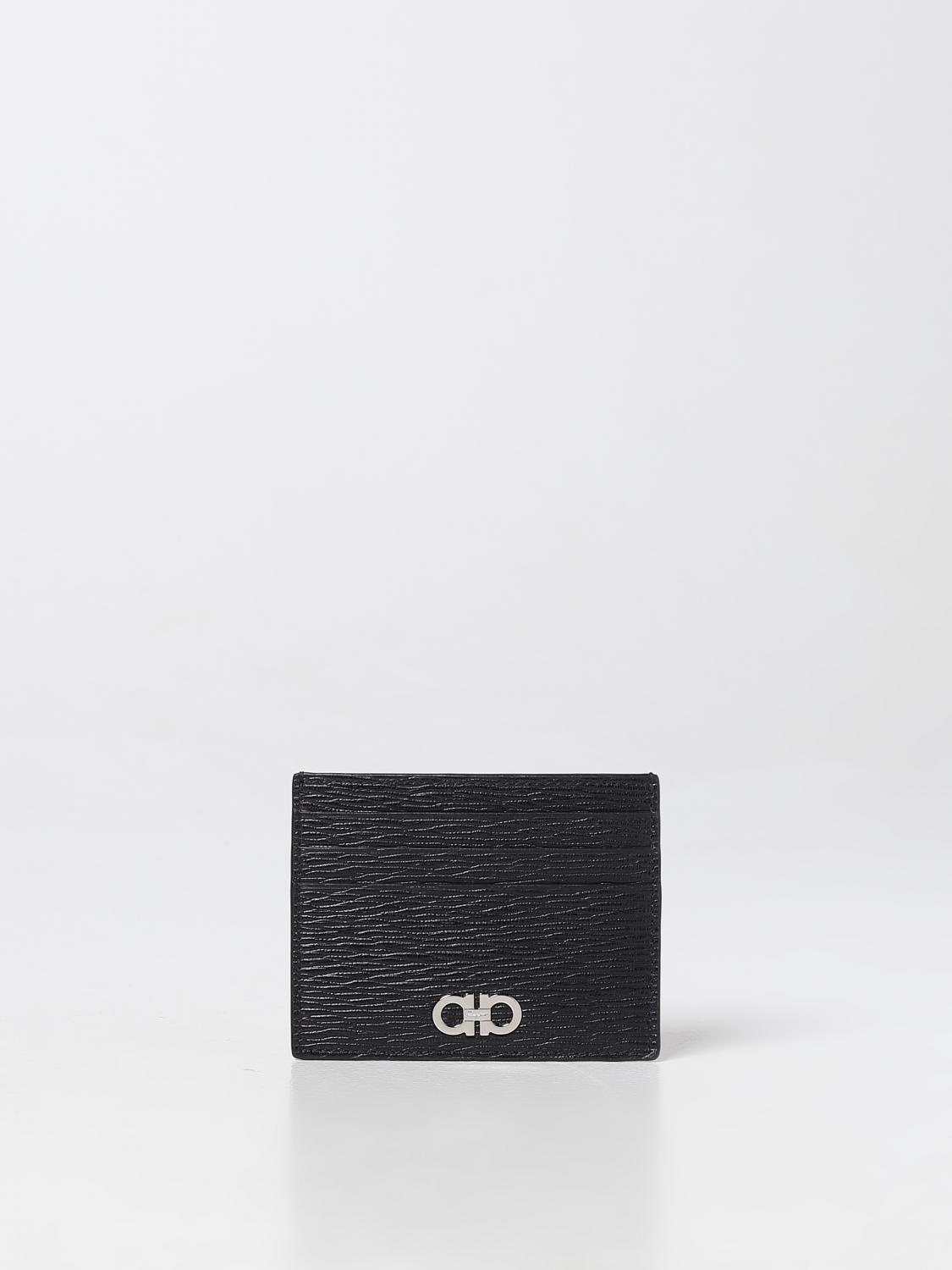 FERRAGAMO PORTEMONNAIE: Tasche herren Ferragamo, Schwarz - Img 1