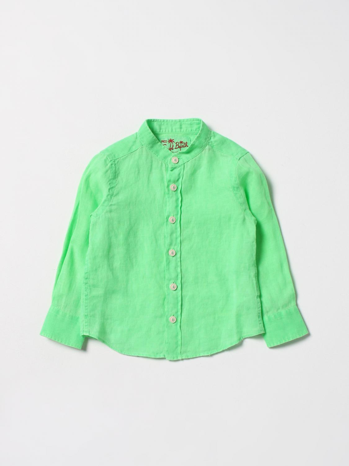 MC2 SAINT BARTH CAMISA: Camisa niños Mc2 Saint Barth, Verde - Img 1