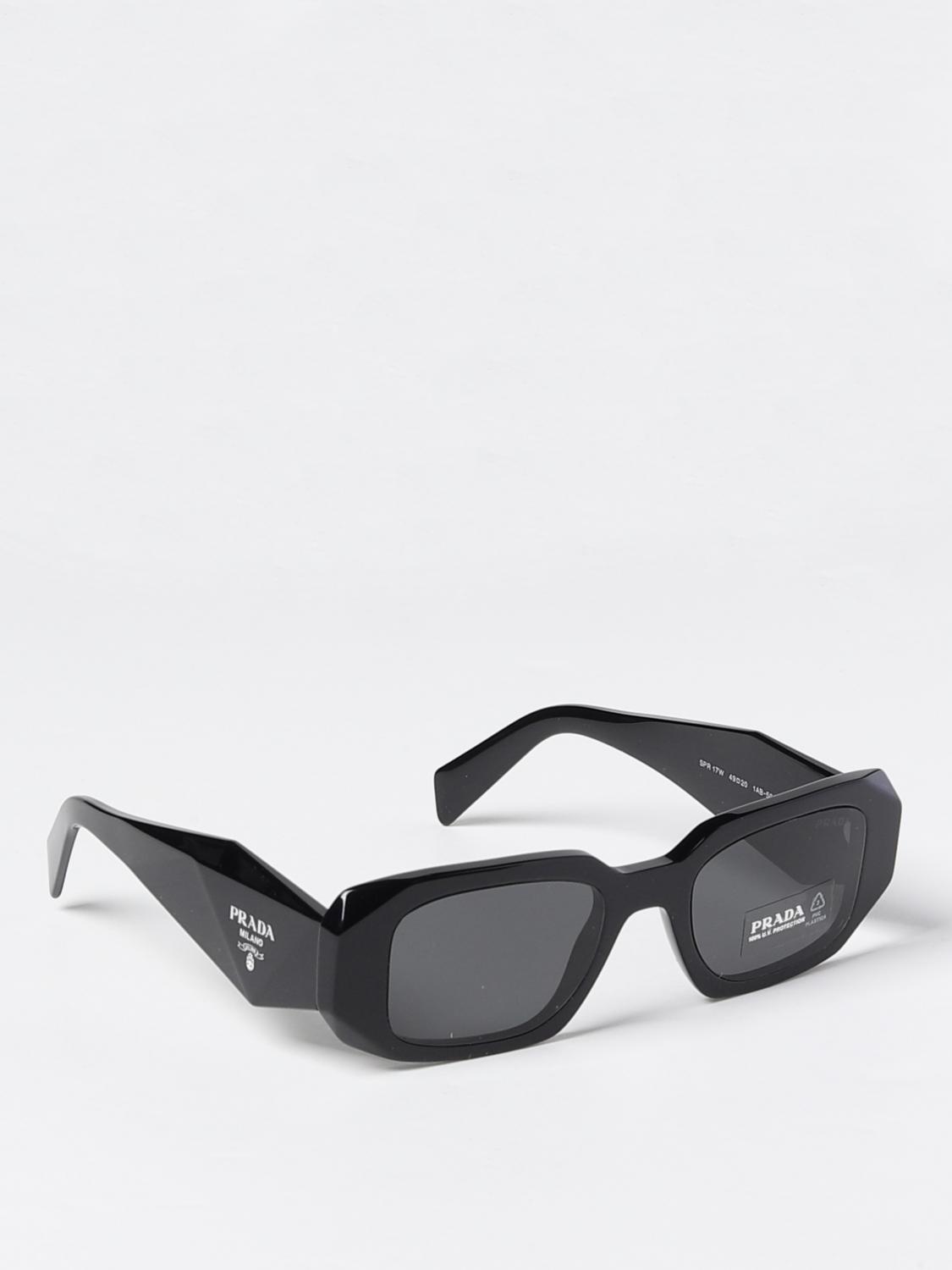 Prada Symbole sunglasses in acetate - Black | SPR 17W | GIGLIO.COM