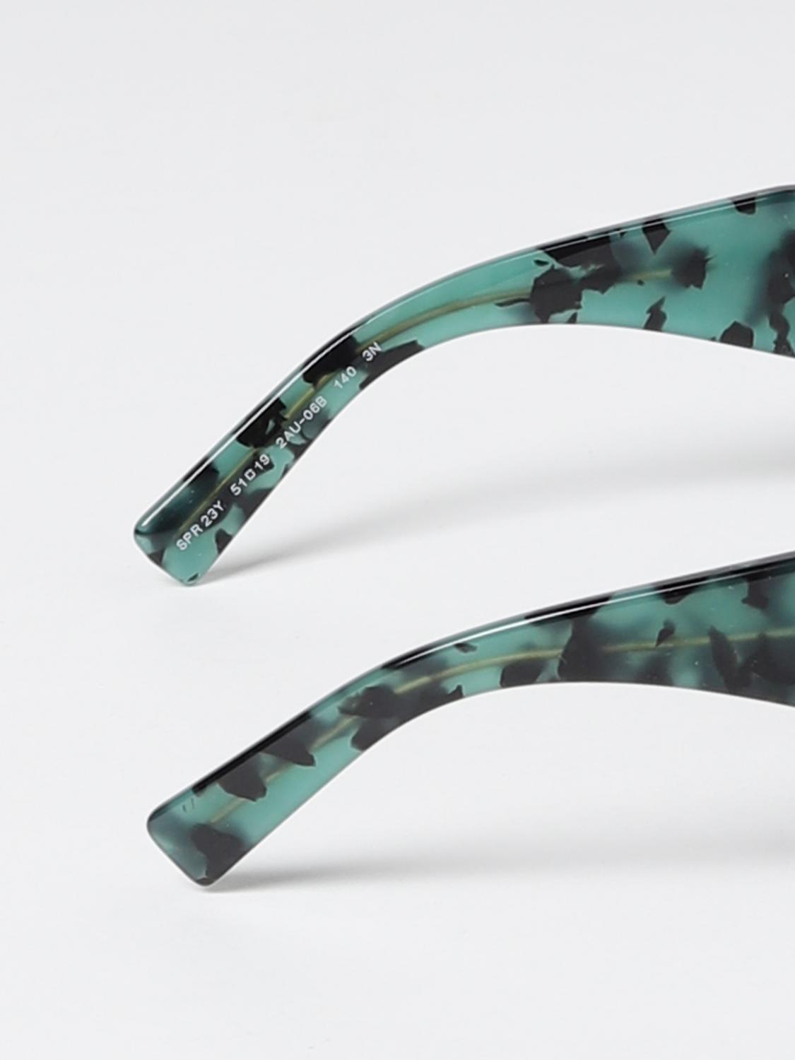 PRADA SUNGLASSES: Prada Symbole sunglasses in acetate, Brown - Img 3