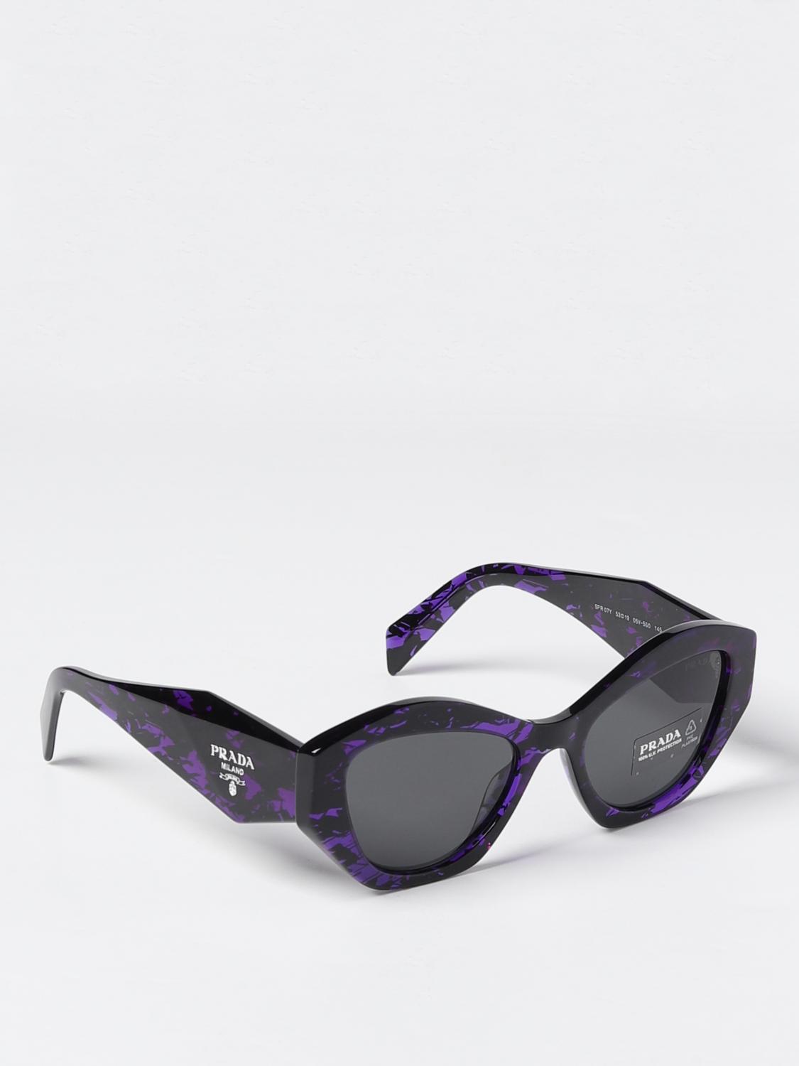 Prada Symbole sunglasses in acetate with logo lettering printed on