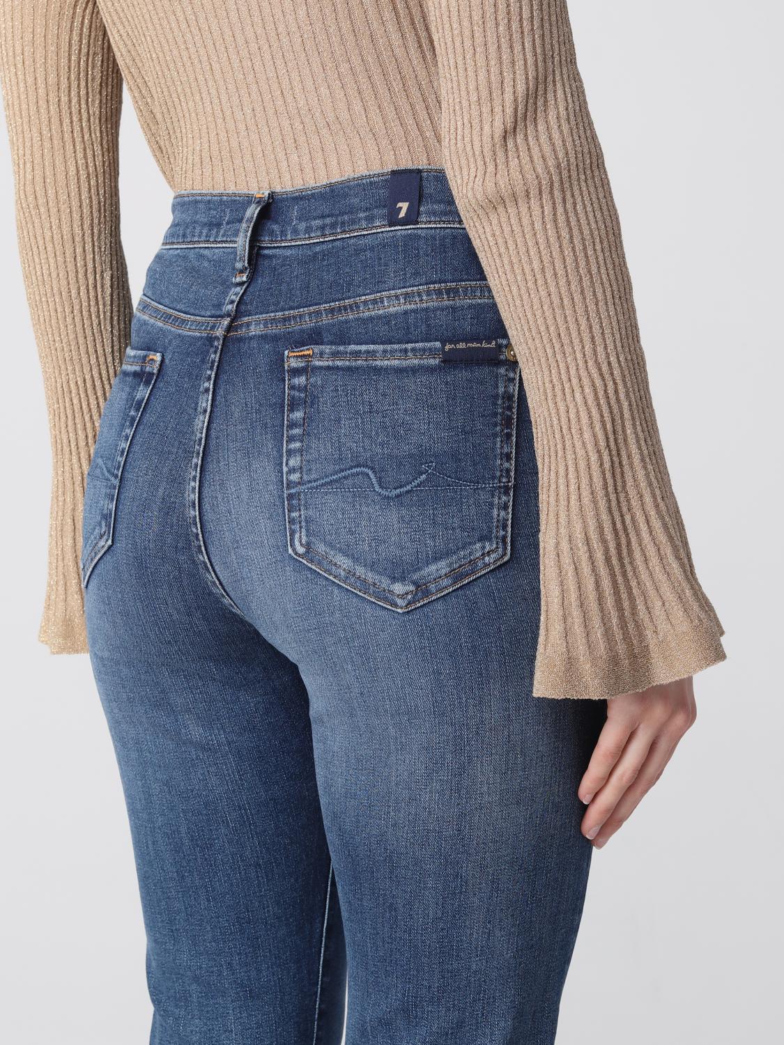 7 FOR ALL MANKIND VAQUEROS: Vaquero mujer 7 For All Mankind, Azul Oscuro - Img 3