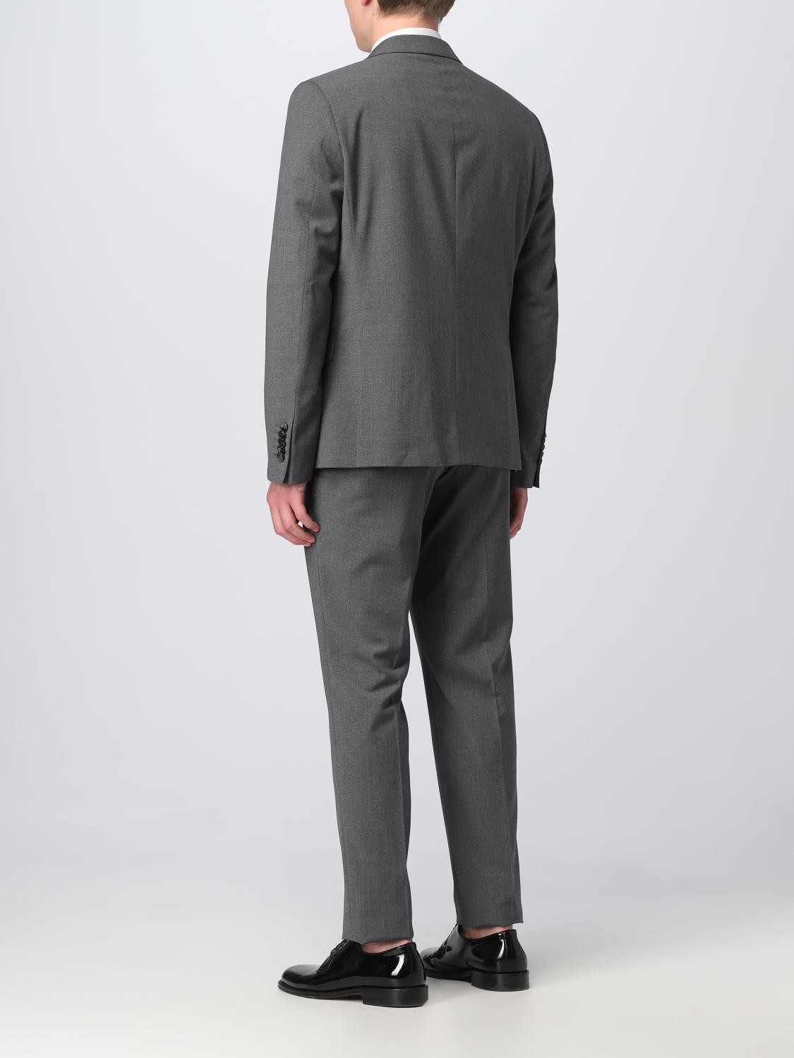 MANUEL RITZ 西服套装: 西服套装 男士 Manuel Ritz, 灰色 - Img 3
