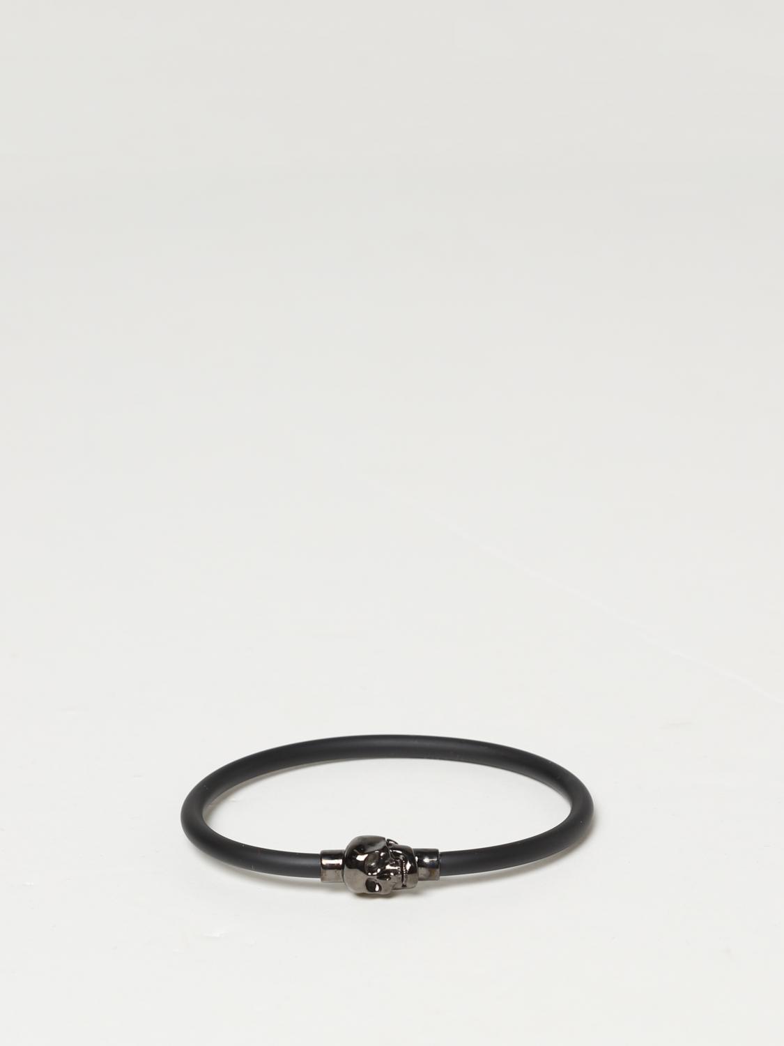 ★alexander mcqueen★ Rubber Code Skull Bracelet Black 70584 Skull rubber bracelet in black - Mc Queen | Mytheresa