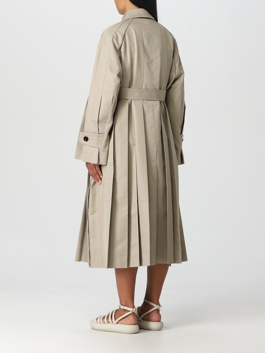 Sacai コート レディース - ベージュ | 2306438 | GIGLIO.COM