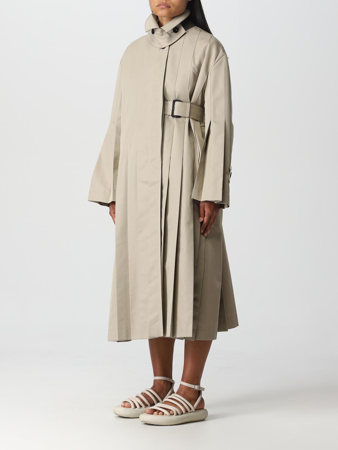 Sacai コート レディース - ベージュ | 2306438 | GIGLIO.COM