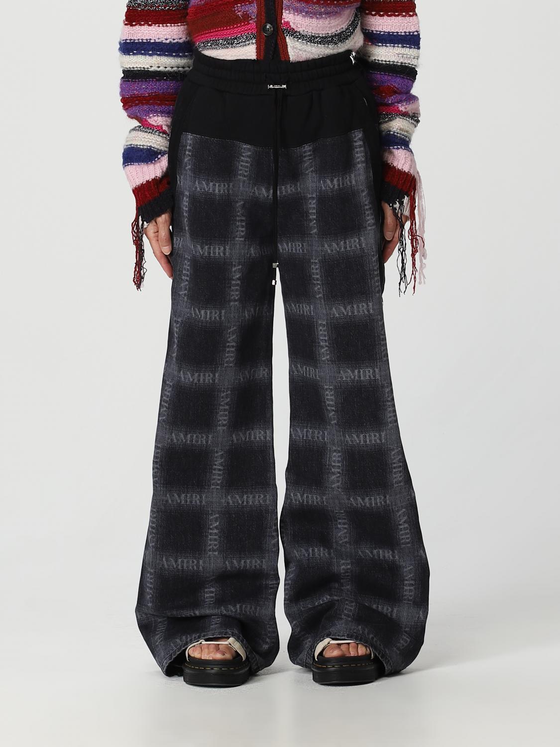 AMIRI PANTALONI: Pantalone Amiri in denim e cotone, Nero - Img 1