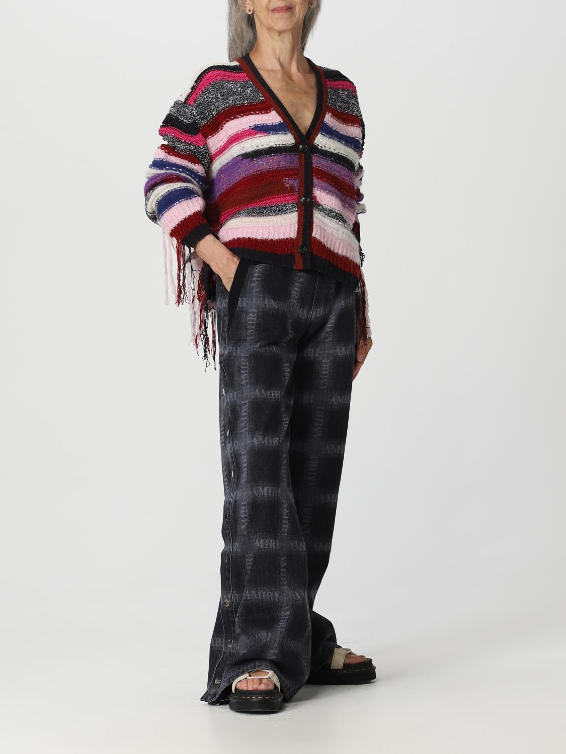 AMIRI PANTALONI: Pantalone Amiri in denim e cotone, Nero - Img 2