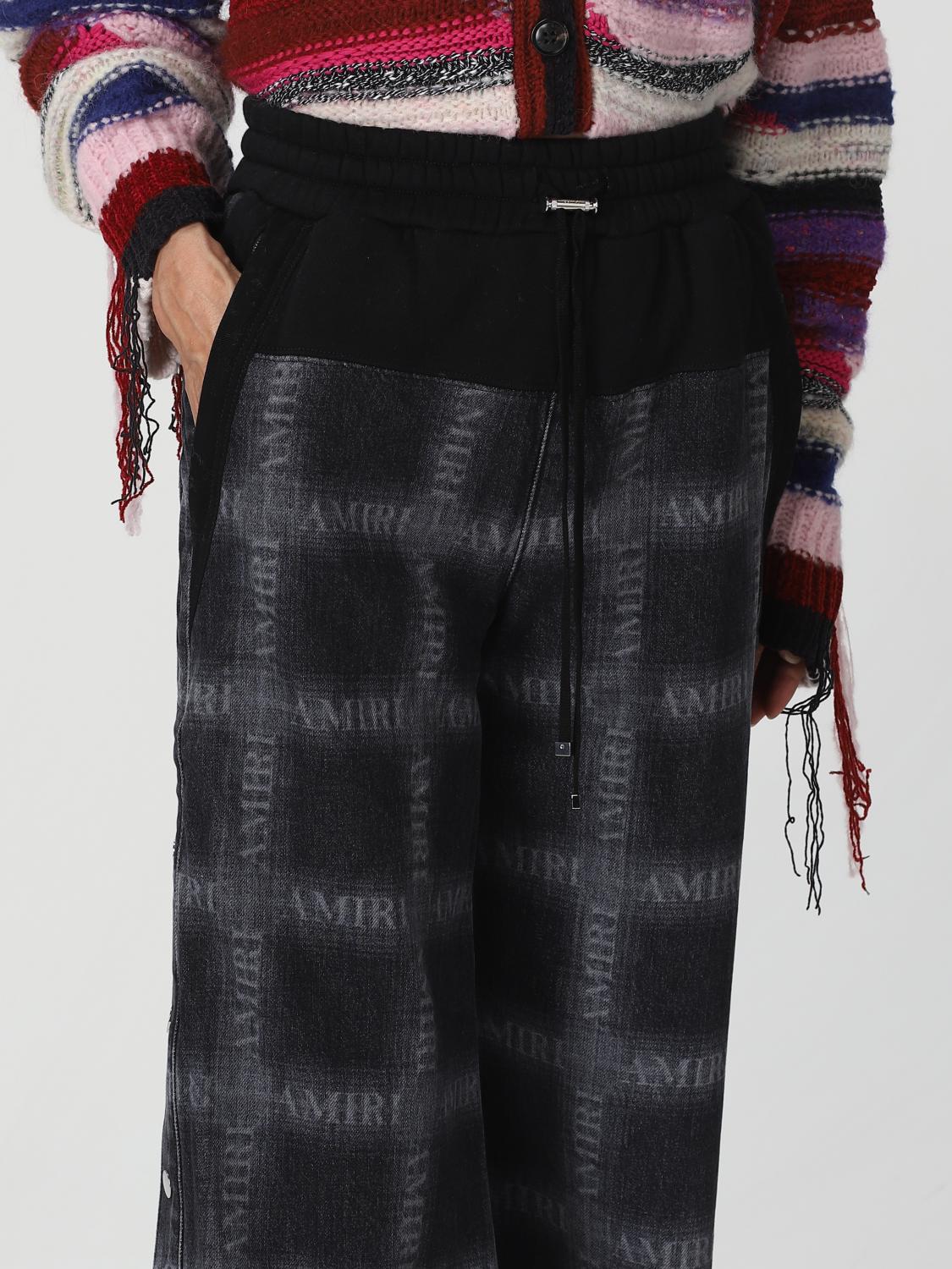 AMIRI PANTALONI: Pantalone Amiri in denim e cotone, Nero - Img 5