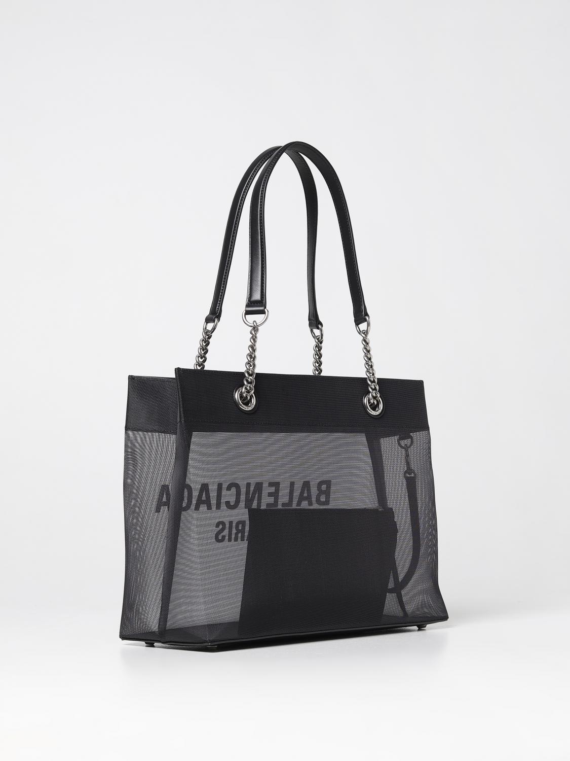 Balenciaga Duty Free bag in mesh - Black | 7416022AADB | GIGLIO.COM