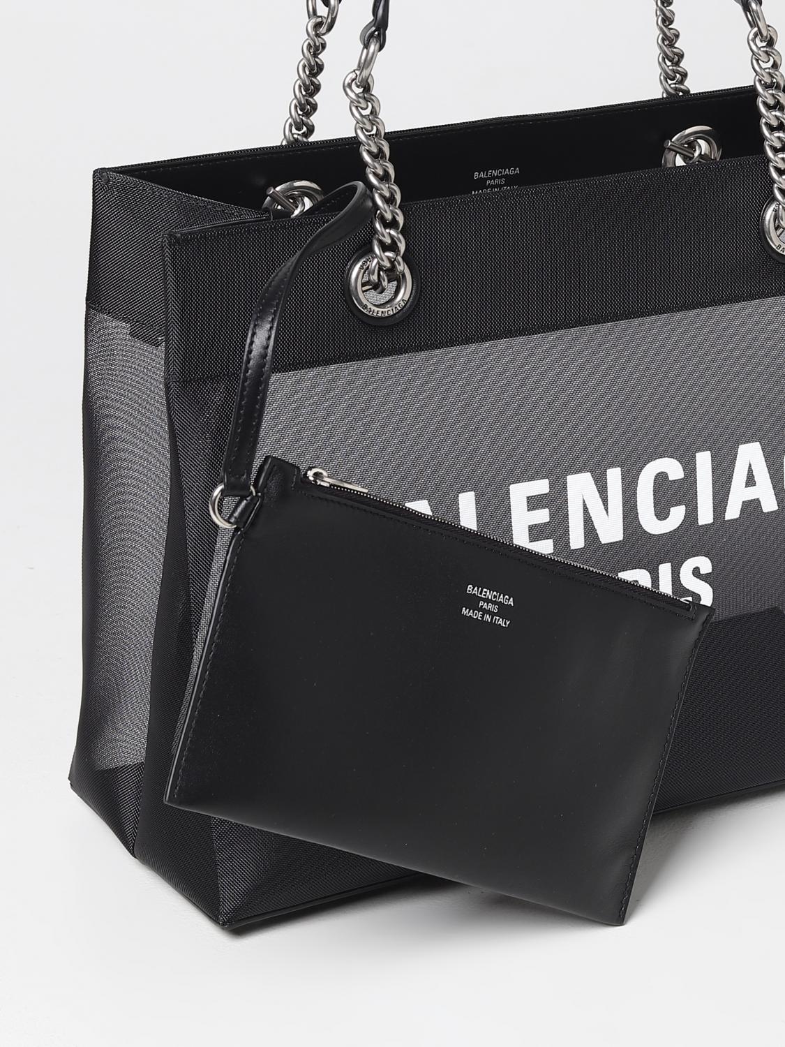 Balenciaga Duty Free bag in mesh - Black | 7416022AADB | GIGLIO.COM