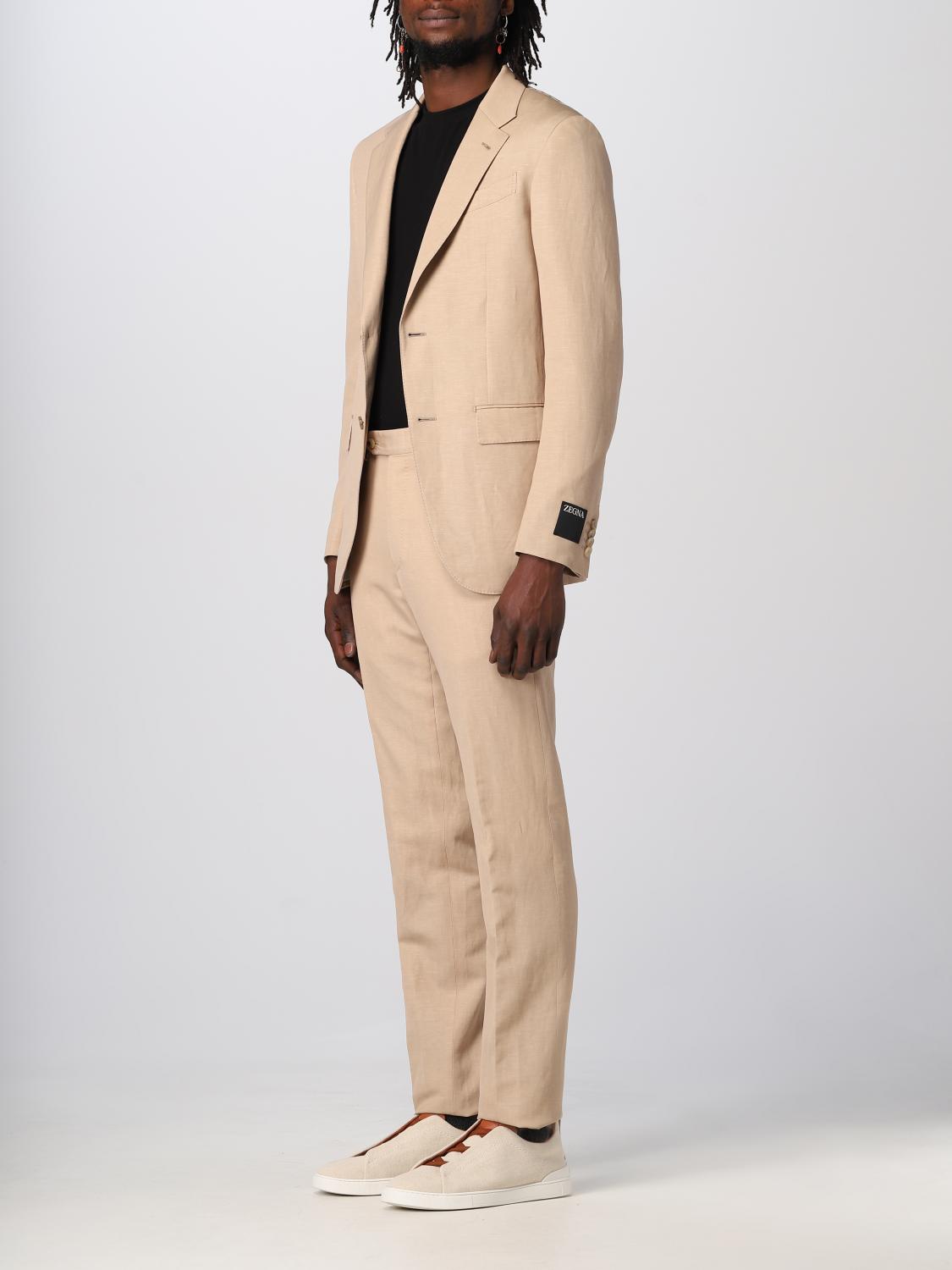 ZEGNA SUIT: Suit men Zegna, Blush Pink - Img 3