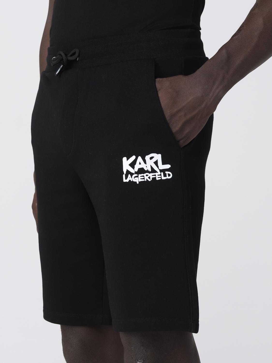 KARL LAGERFELD 쇼츠: 쇼츠 남성 Karl Lagerfeld, 블랙 - Img 3