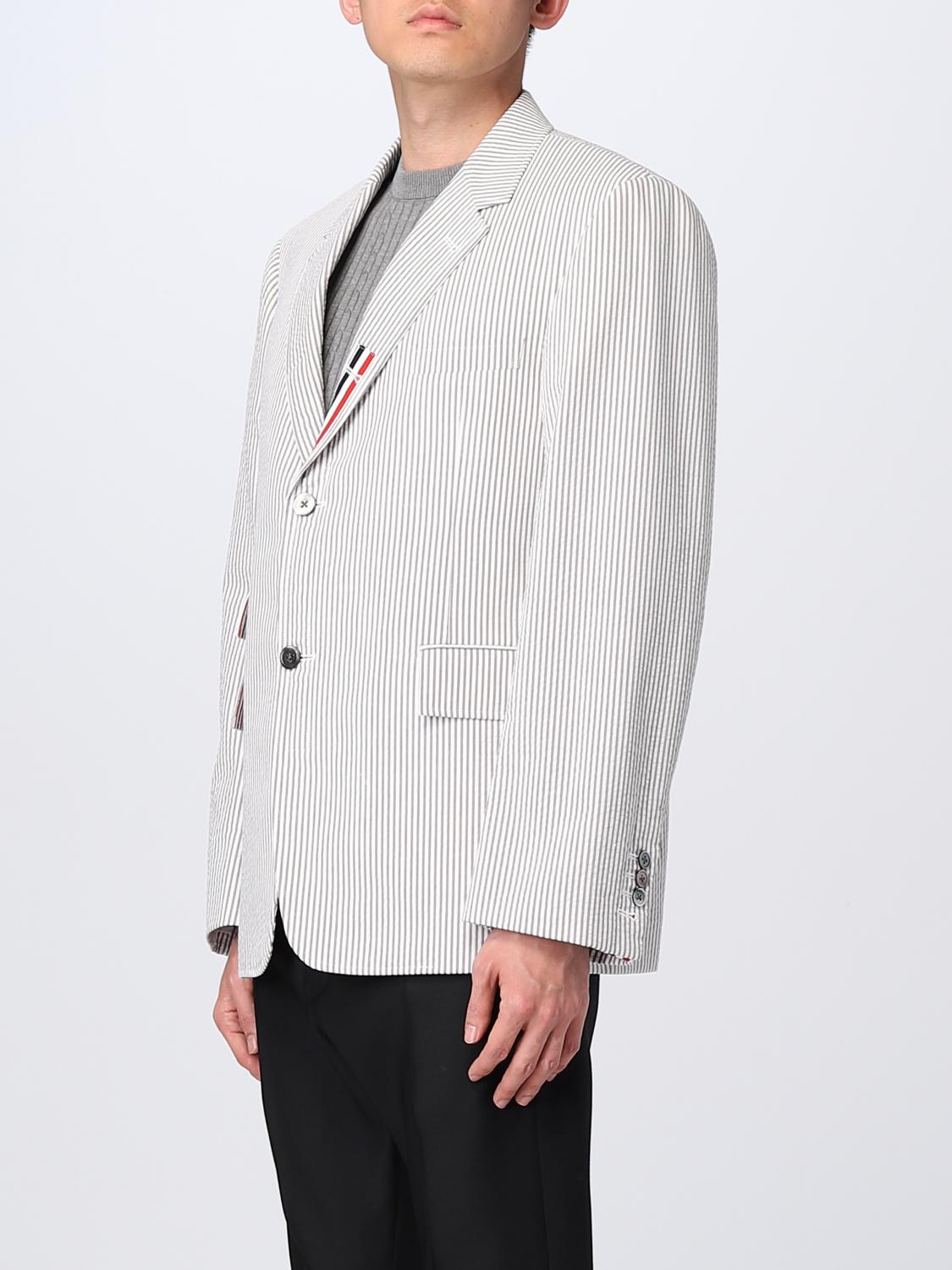 THOM BROWNE GIACCA: Giacca uomo Thom Browne, Grigio - Img 4