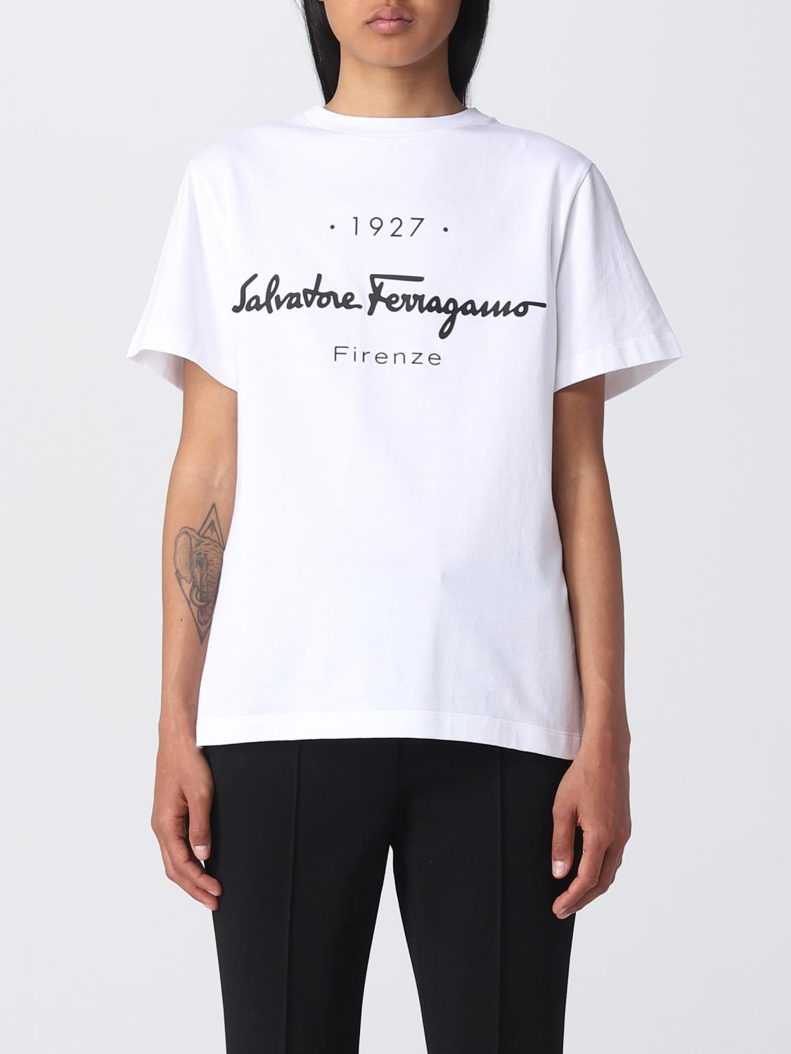 Ferragamo T-shirt woman - White | 722283 | GIGLIO.COM