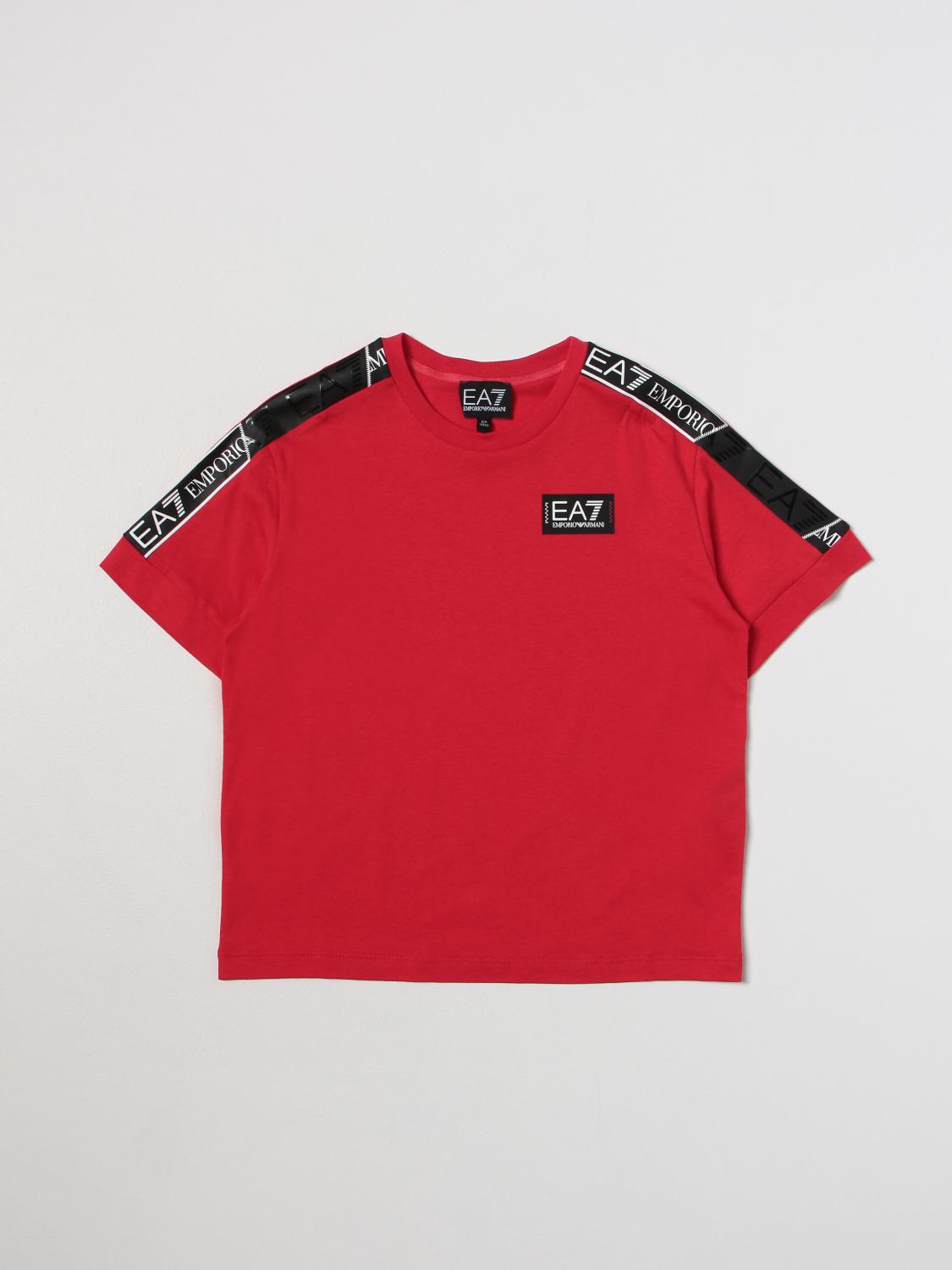 EA7 T-SHIRT: T-shirt kinder Ea7, Rot - Img 1