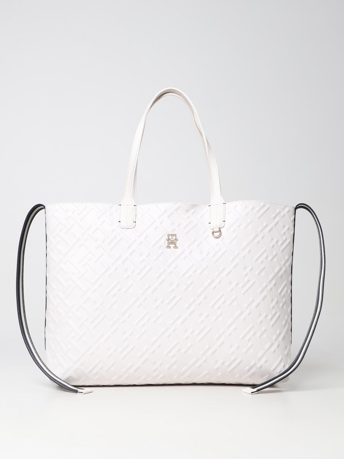 TOMMY HILFIGER: Shoulder bag woman White Tommy Hilfiger mini