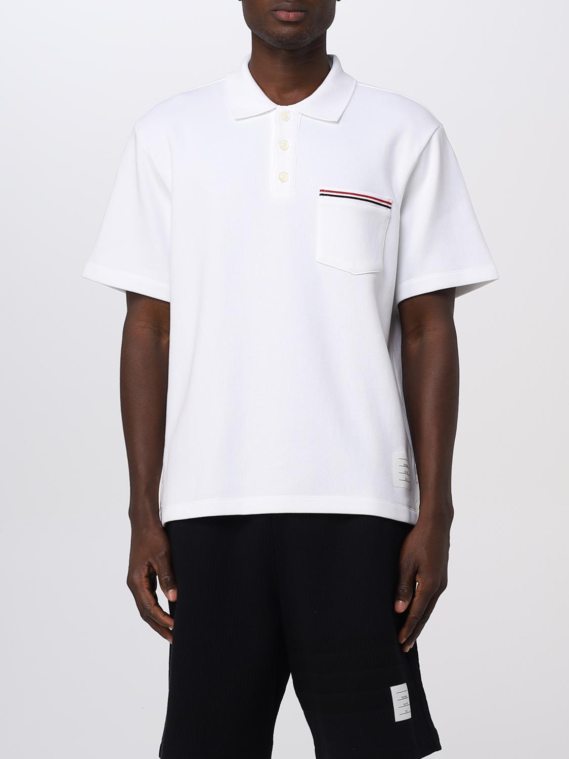 THOM BROWNE POLO: Camiseta hombre Thom Browne, Blanco - Img 1