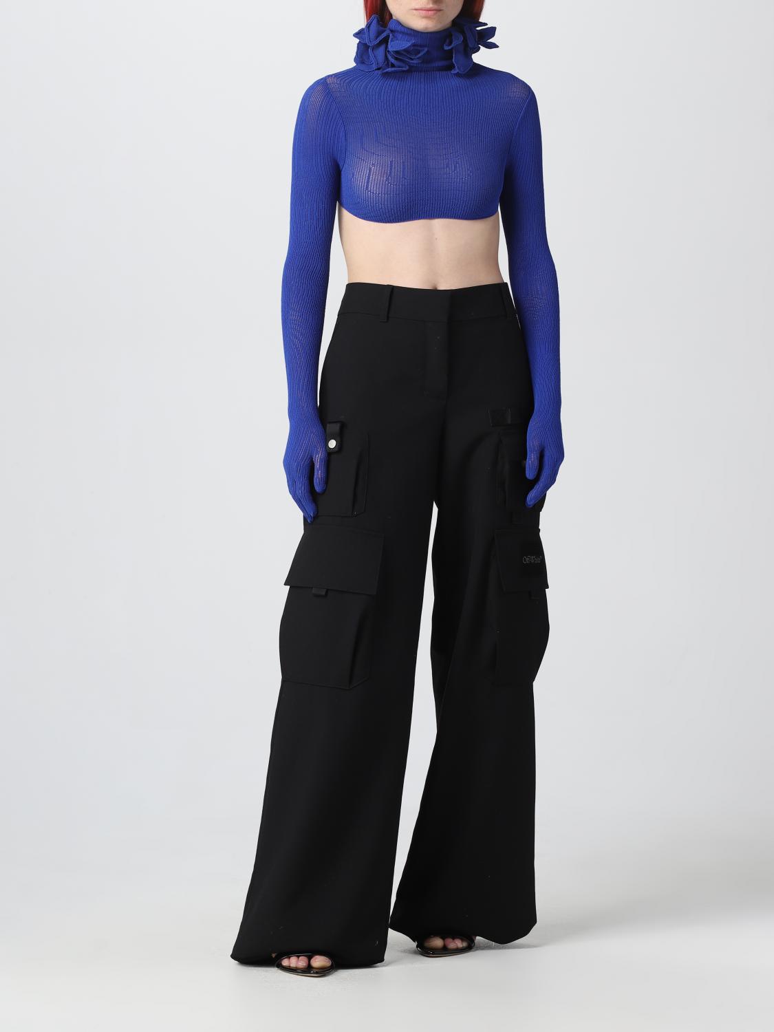 OFF-WHITE TOP: Top mujer Off-white, Azul Oscuro - Img 2