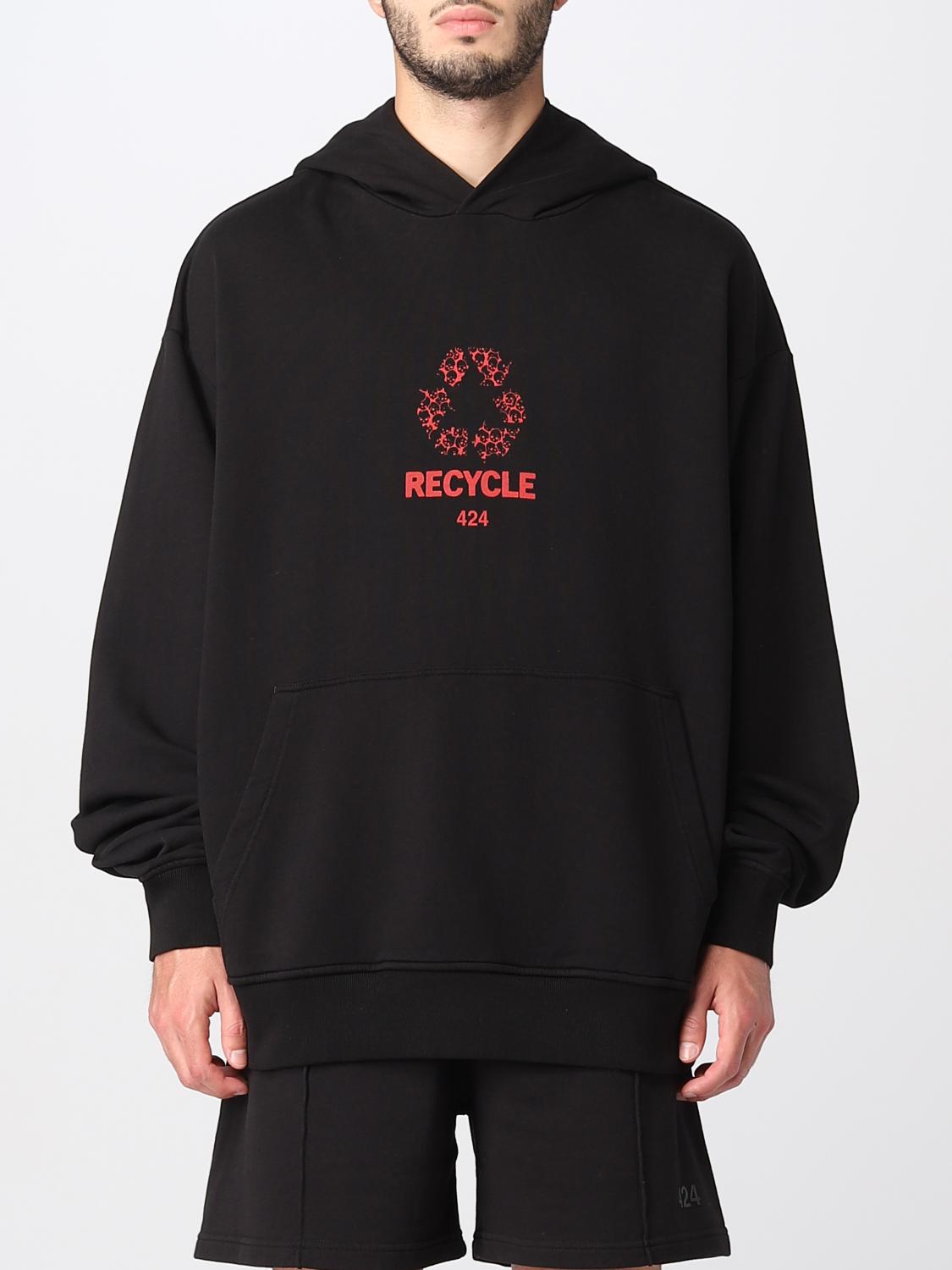 424 SWEATSHIRT: Pullover herren 424, Schwarz - Img 1