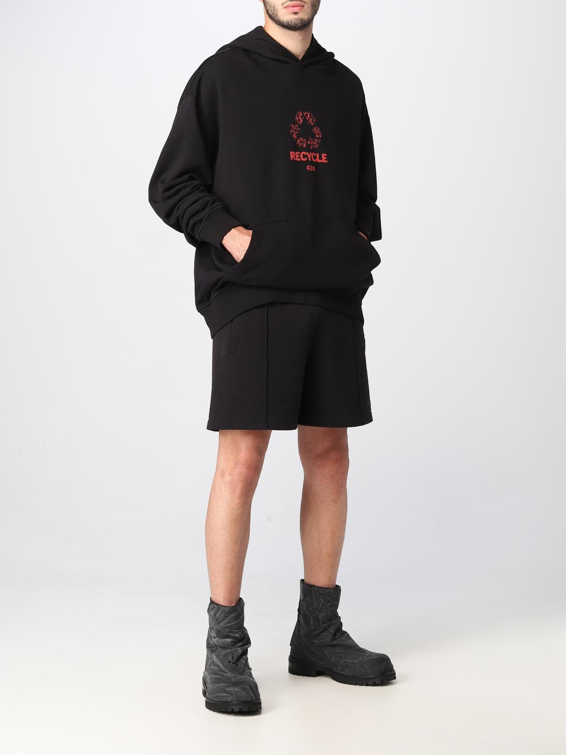 424 SWEATSHIRT: Pullover herren 424, Schwarz - Img 2