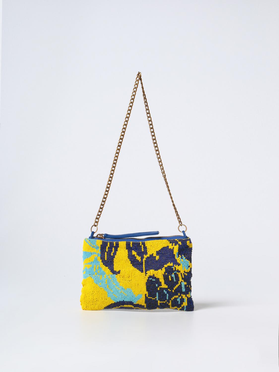 MALIPARMI MINI BAG: Shoulder strap woman Maliparmi, Yellow - Img 1
