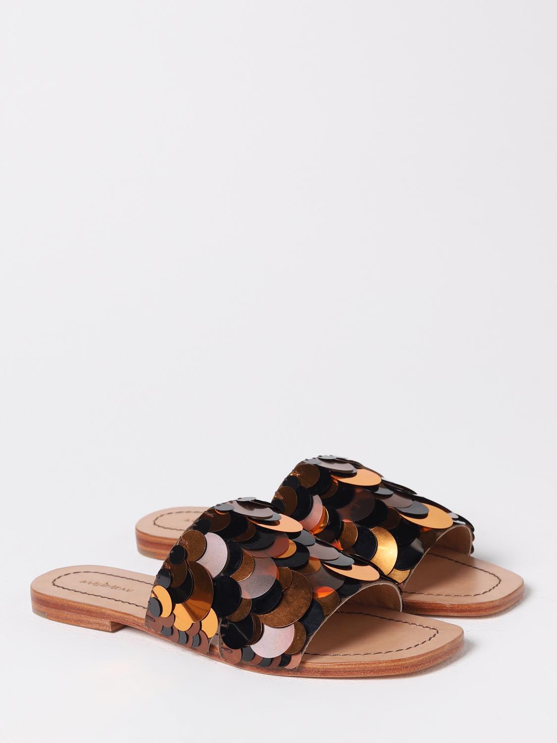 MALIPARMI FLAT SANDAL: Flat sandals woman Maliparmi, Copper Red - Img 2
