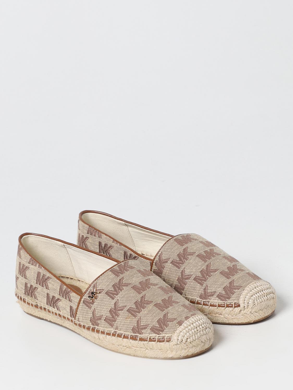 MICHAEL KORS ESPADRILLE: Michael Kors Kendrick espadrilles in synthetic fabric with jacquard logo, Beige - Img 2