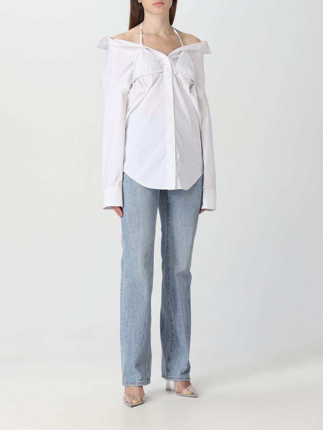 ALEXANDER WANG CAMICIA: Camicia Alexander Wang in popeline, Bianco - Img 2