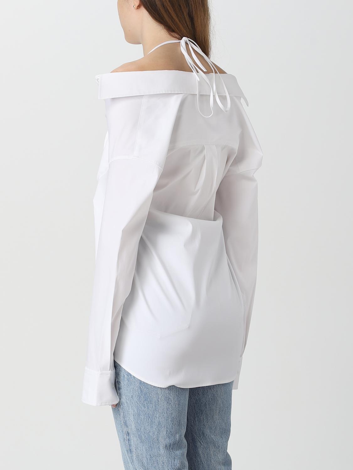 ALEXANDER WANG CAMICIA: Camicia Alexander Wang in popeline, Bianco - Img 3