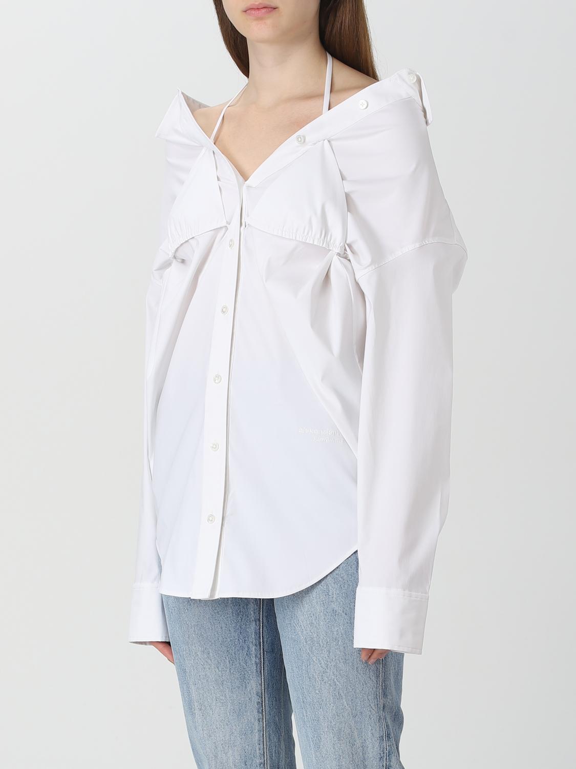 ALEXANDER WANG CAMICIA: Camicia Alexander Wang in popeline, Bianco - Img 4