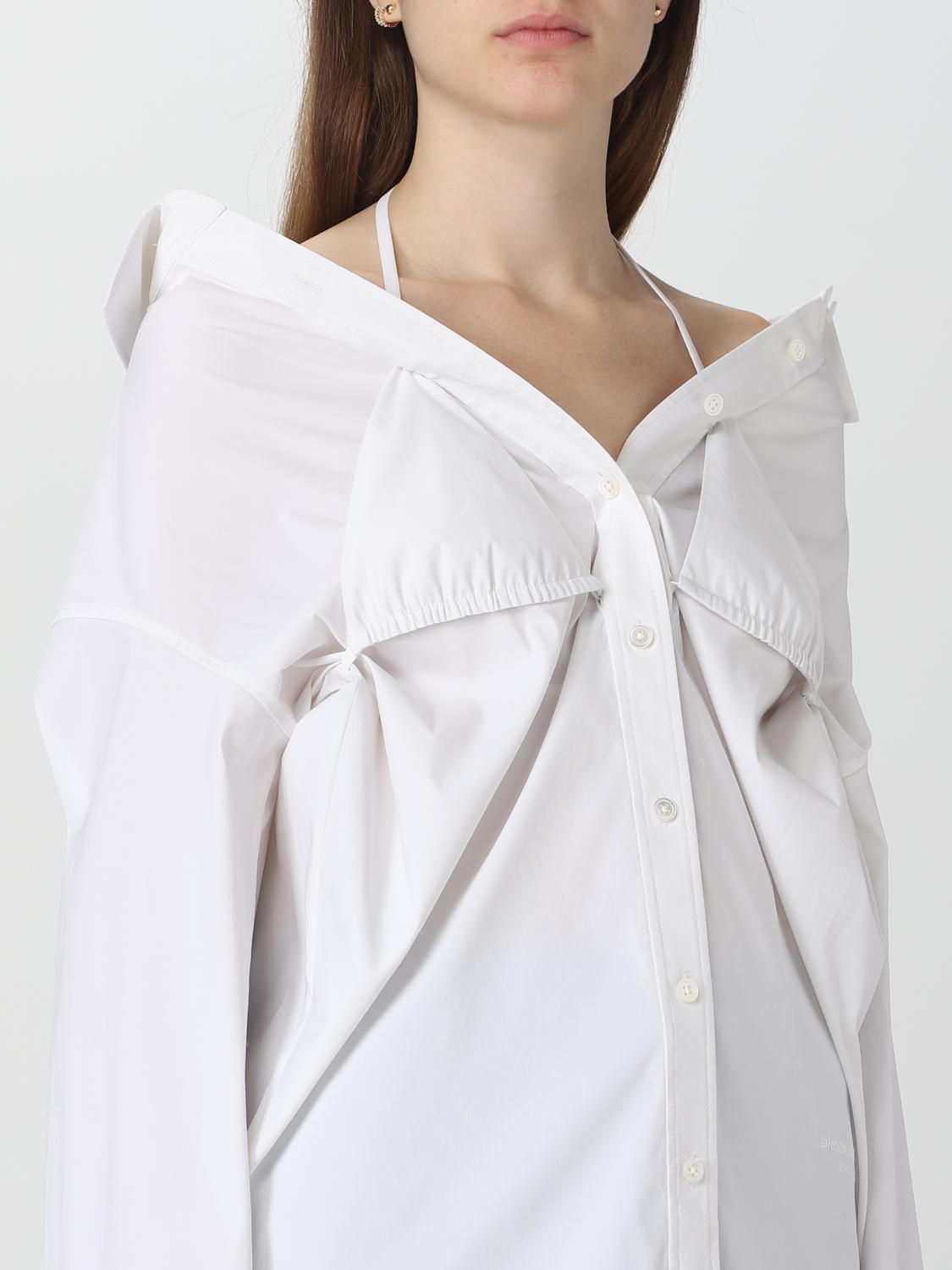 ALEXANDER WANG CAMICIA: Camicia Alexander Wang in popeline, Bianco - Img 5