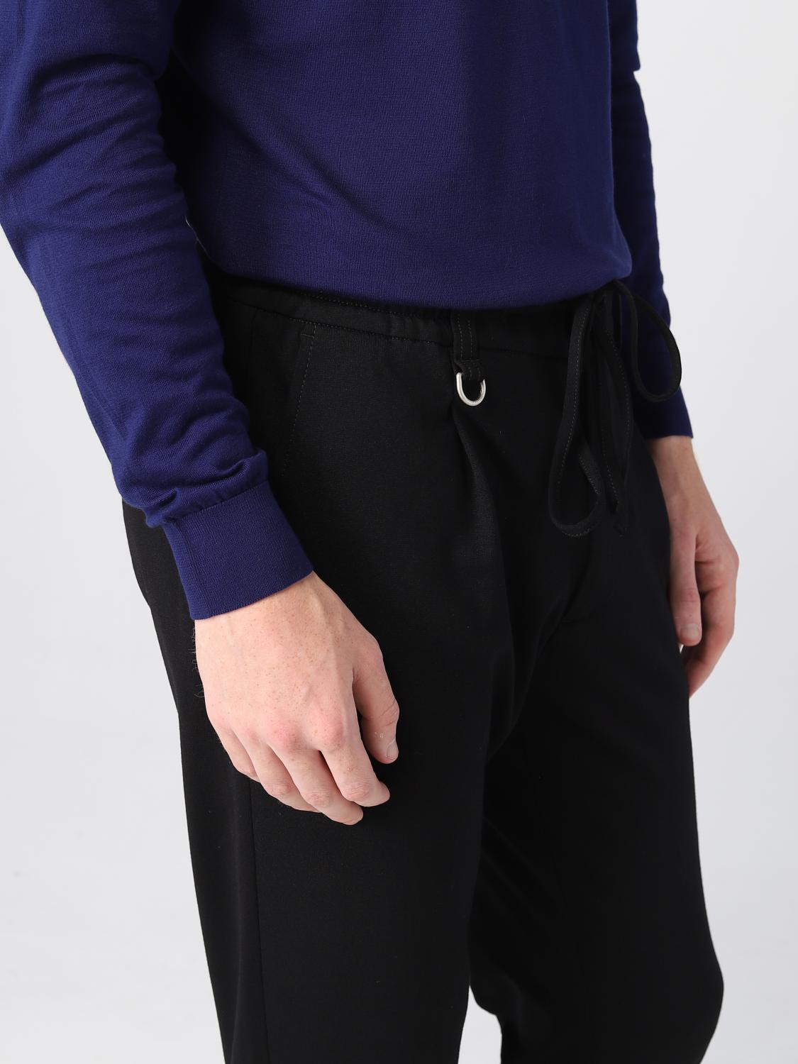 PAOLO PECORA PANTS: Pants men Paolo Pecora, Black - Img 3