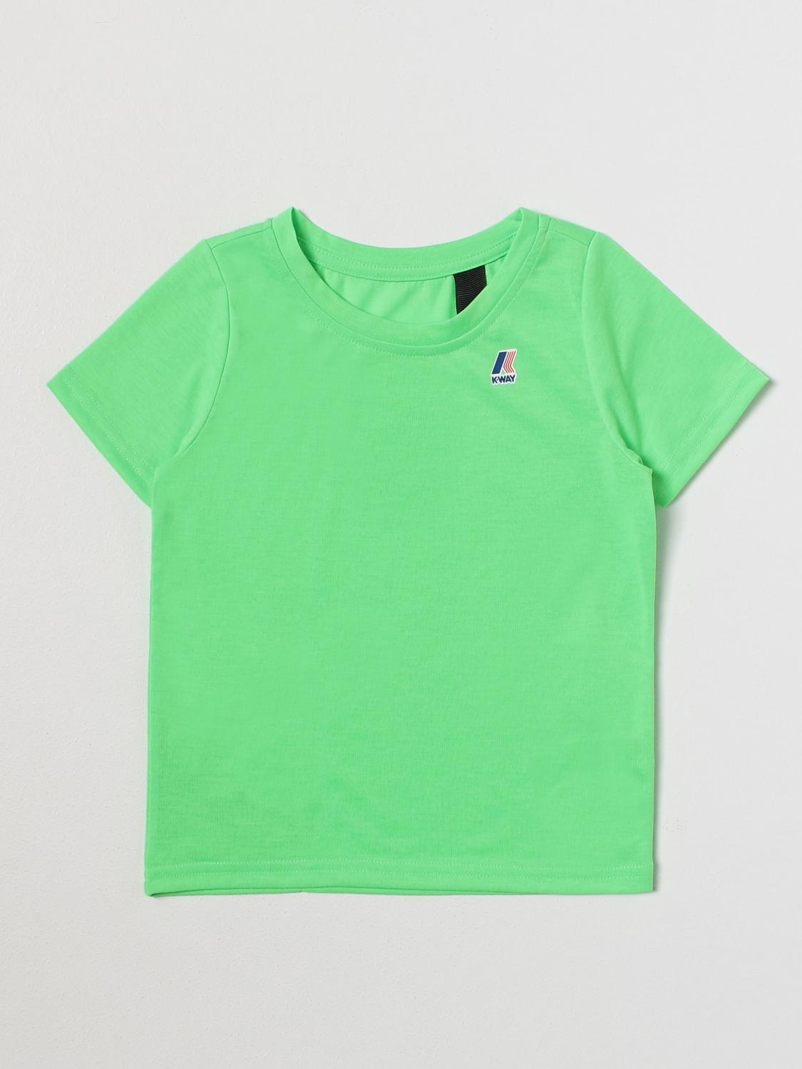 K-WAY T-SHIRT: T-shirt K-way in cotone, Verde - Img 1