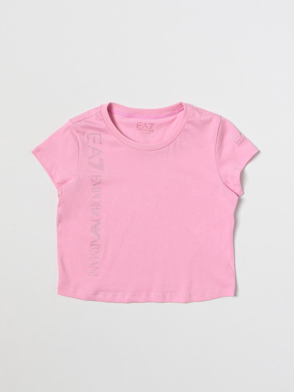 EA7 CAMISETA: Camisetas niños Ea7, Rosa - Img 1