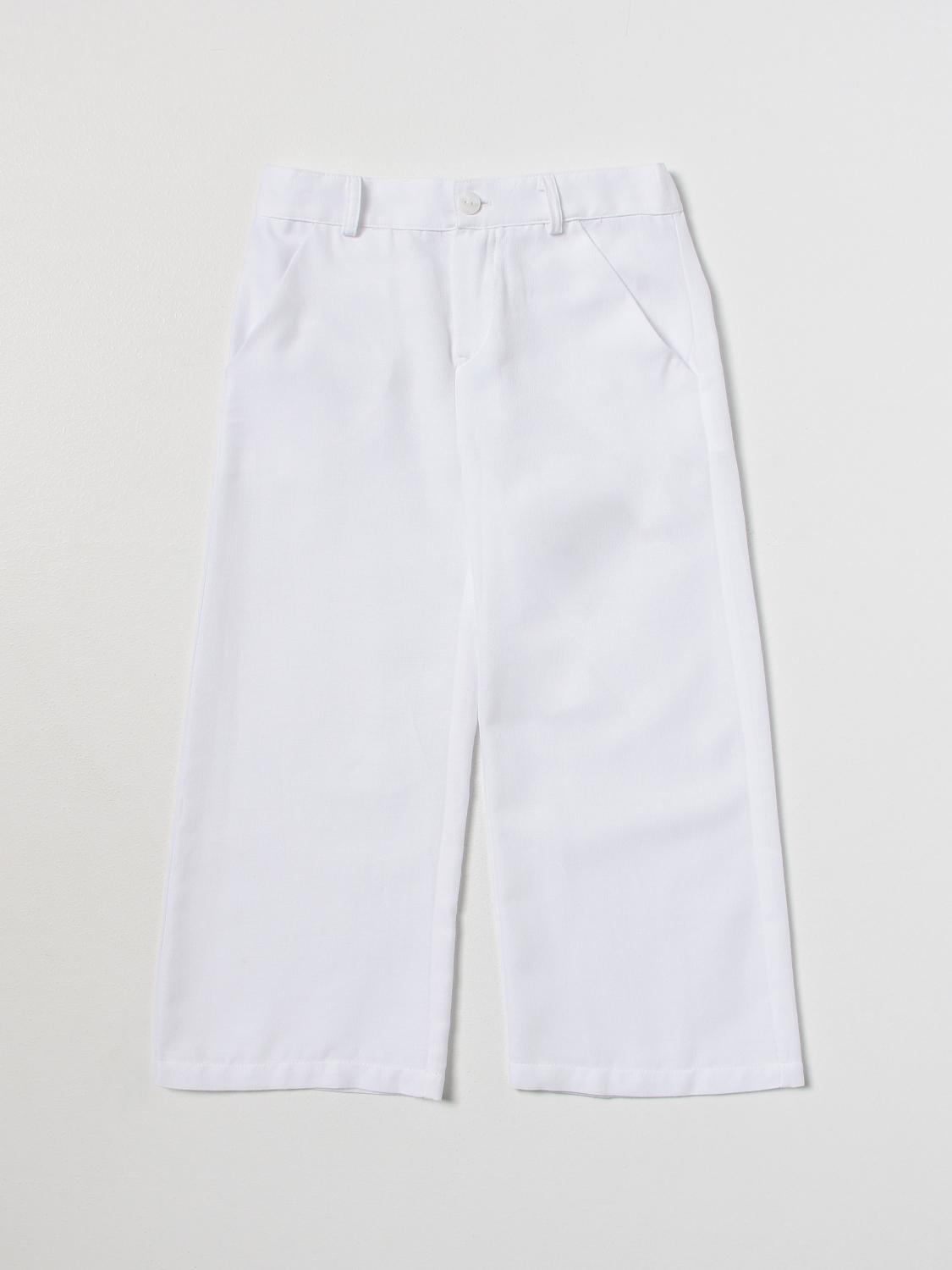 LITTLE BEAR PANTS: Pants kids Little Bear, White - Img 1