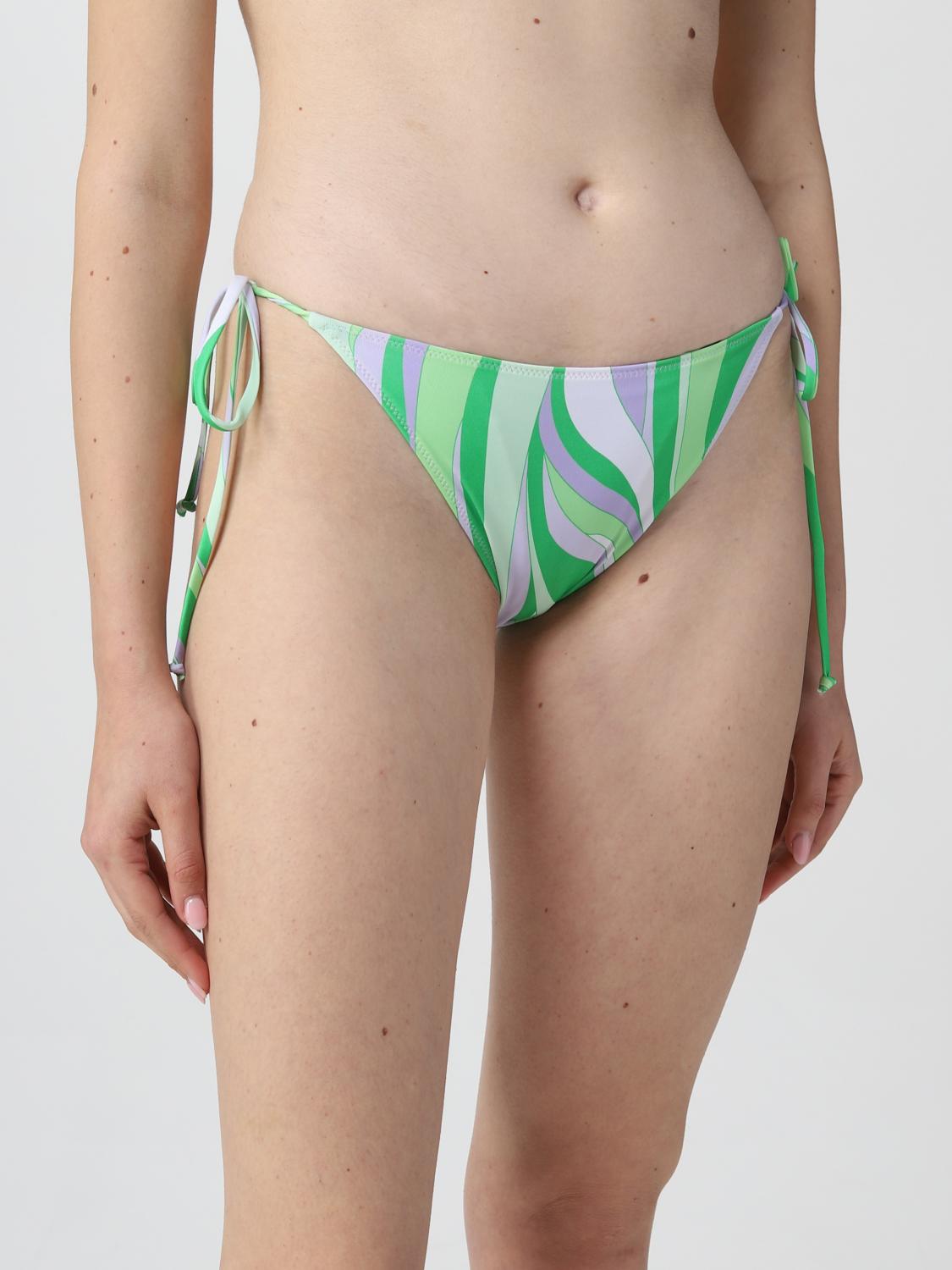 ビキニ MC2 SAINT BARTH Women Swimsuit MRL0001 GREEN Woman lurex bralette bikini – MC2 Saint Barth