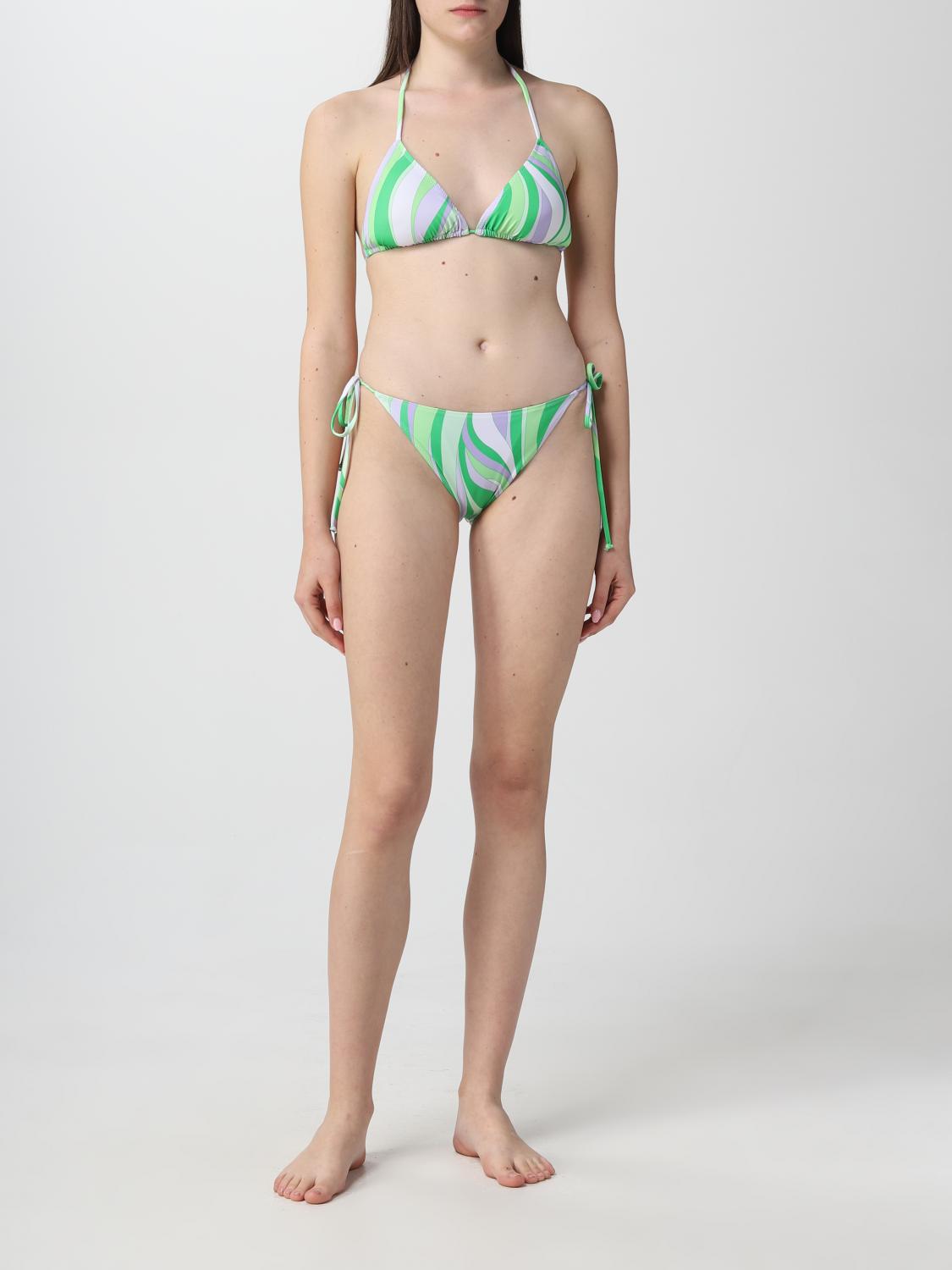 ビキニ MC2 SAINT BARTH Women Swimsuit MRL0001 GREEN MC2 SAINT BARTH: Swimsuit woman - Green | Mc2 Saint Barth